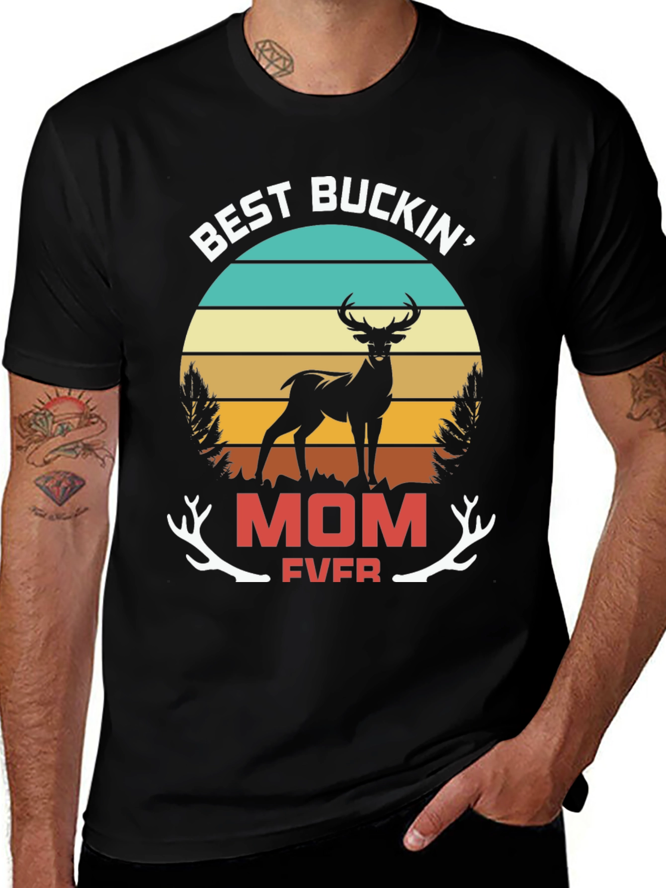 Variant 7 of Best Buckin' Mom Ever Graphic Tee