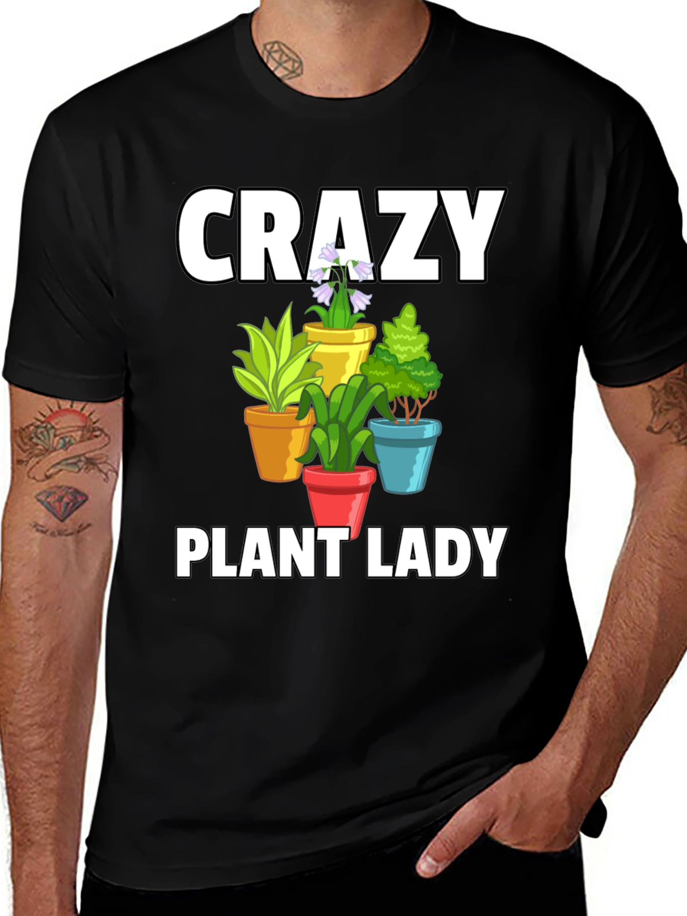 Crazy Plant Lady Graphic T-Shirt