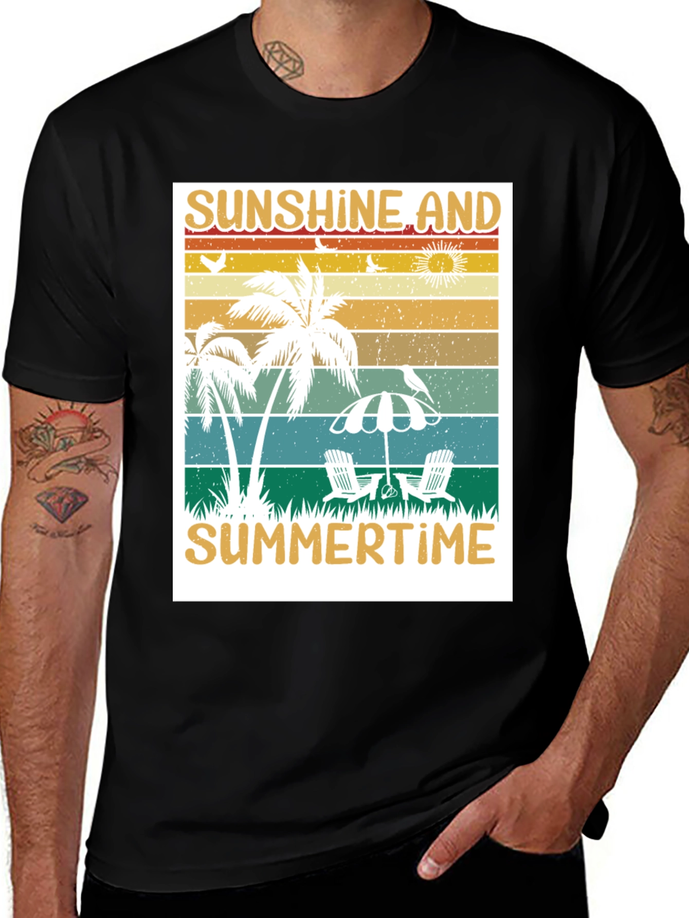 Variant 12 of Sunshine and Summertime Graphic T-Shirt