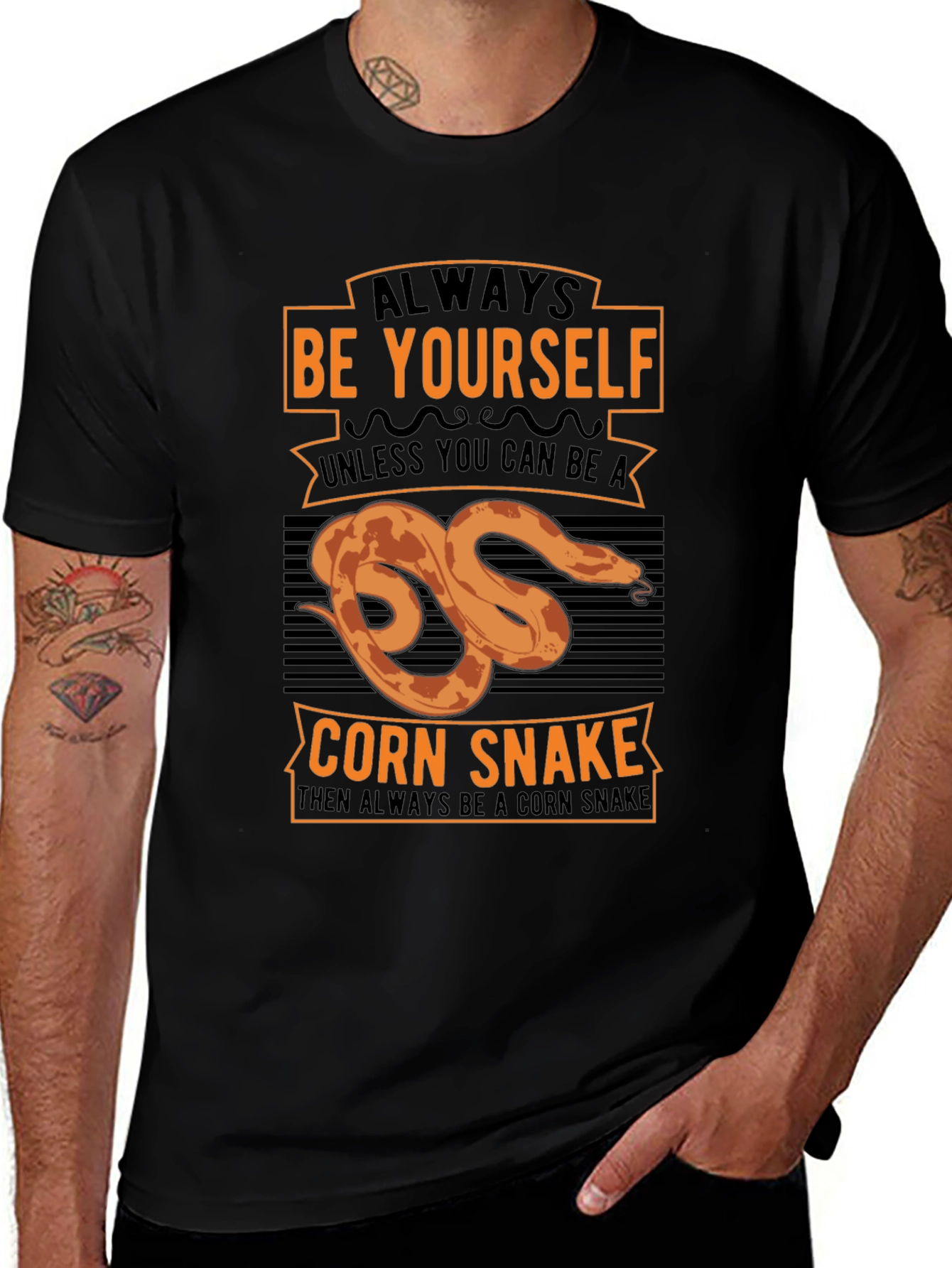 Variant 16 of Always Be Yourself Corn Snake Graphic T-Shirt