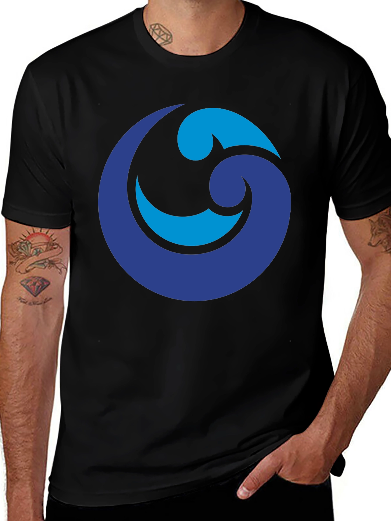 Variant 22 of Blue Wave Graphic Tee
