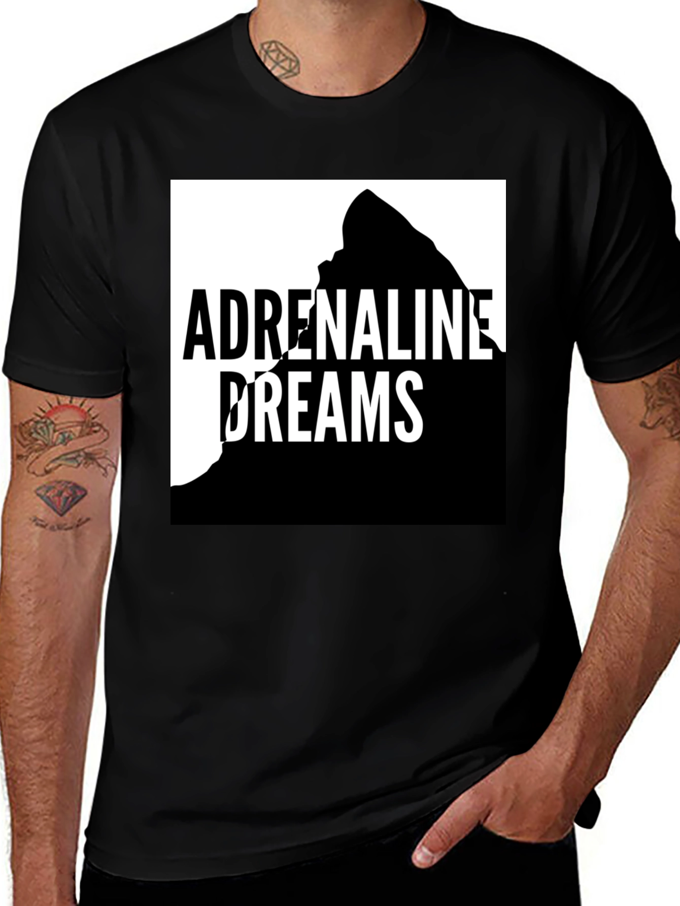 Variant 11 of Adrenaline Dreams Graphic Tee - Black