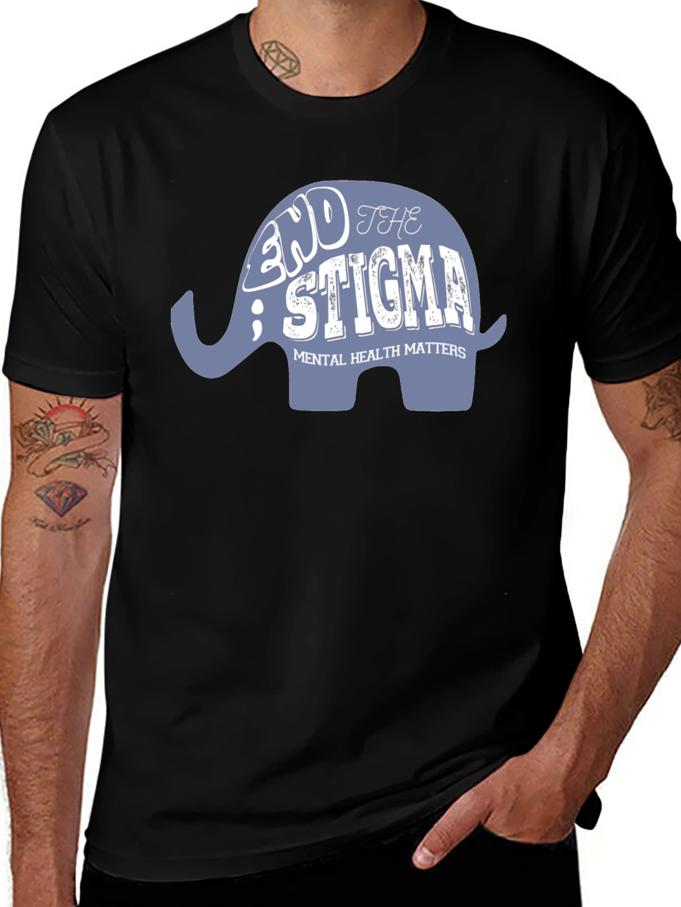 Variant 7 of End the Stigma Mental Health Matters Graphic T-Shirt