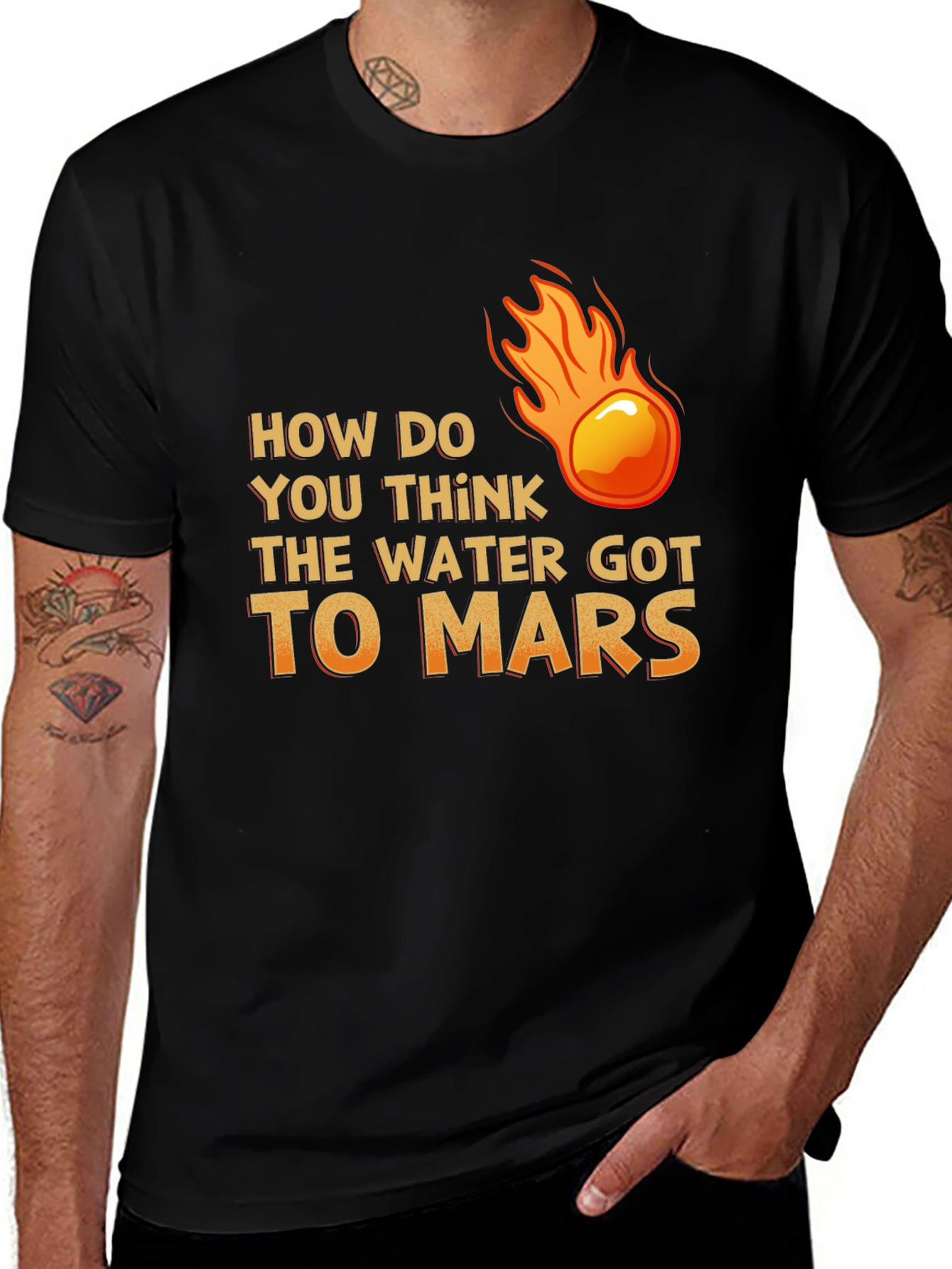 Water on Mars T-Shirt - Meteor Theory