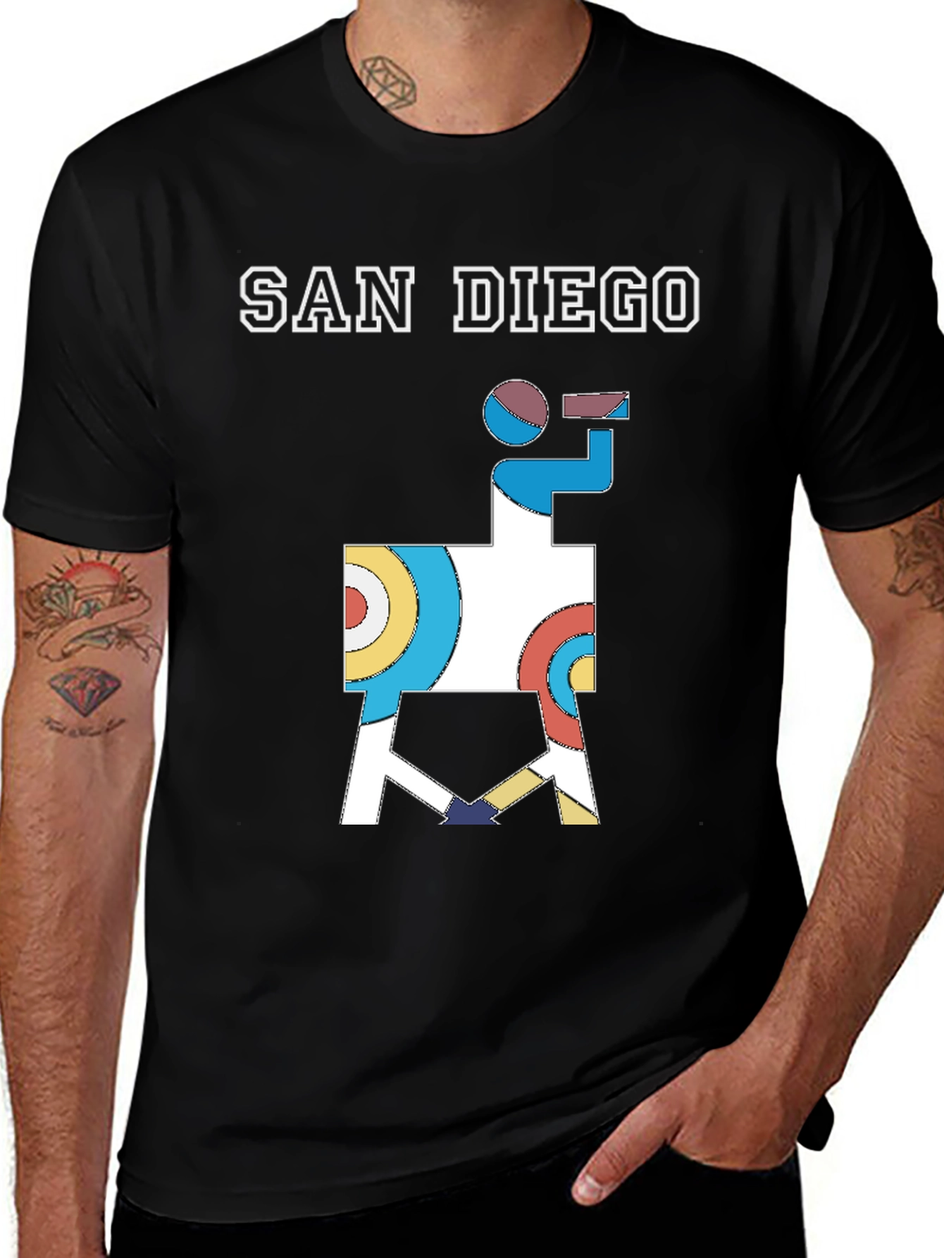 Variant 3 of San Diego Graphic Tee - Modern Art Design