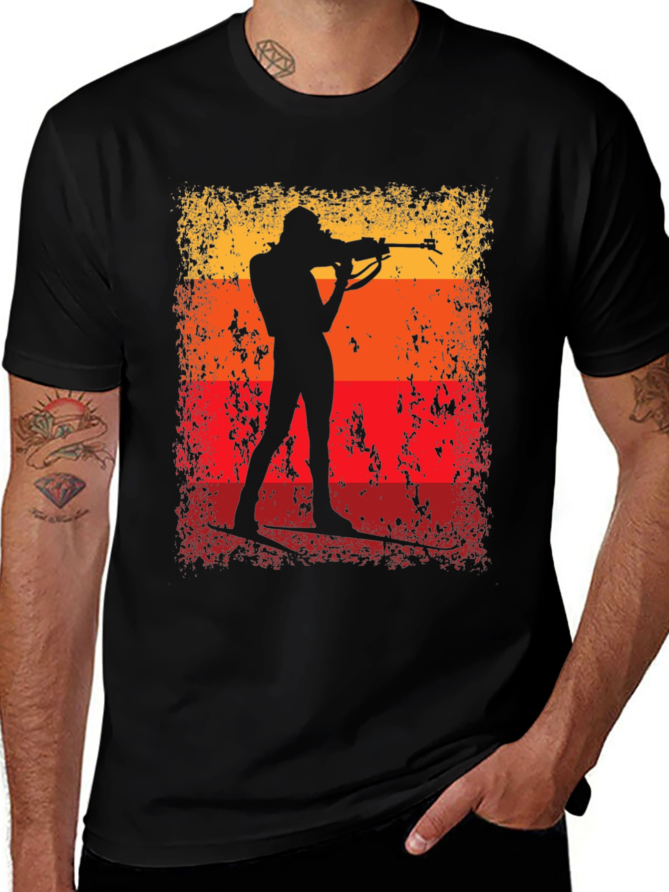 Variant 11 of Biathlon Silhouette T-Shirt - Target Practice Tee