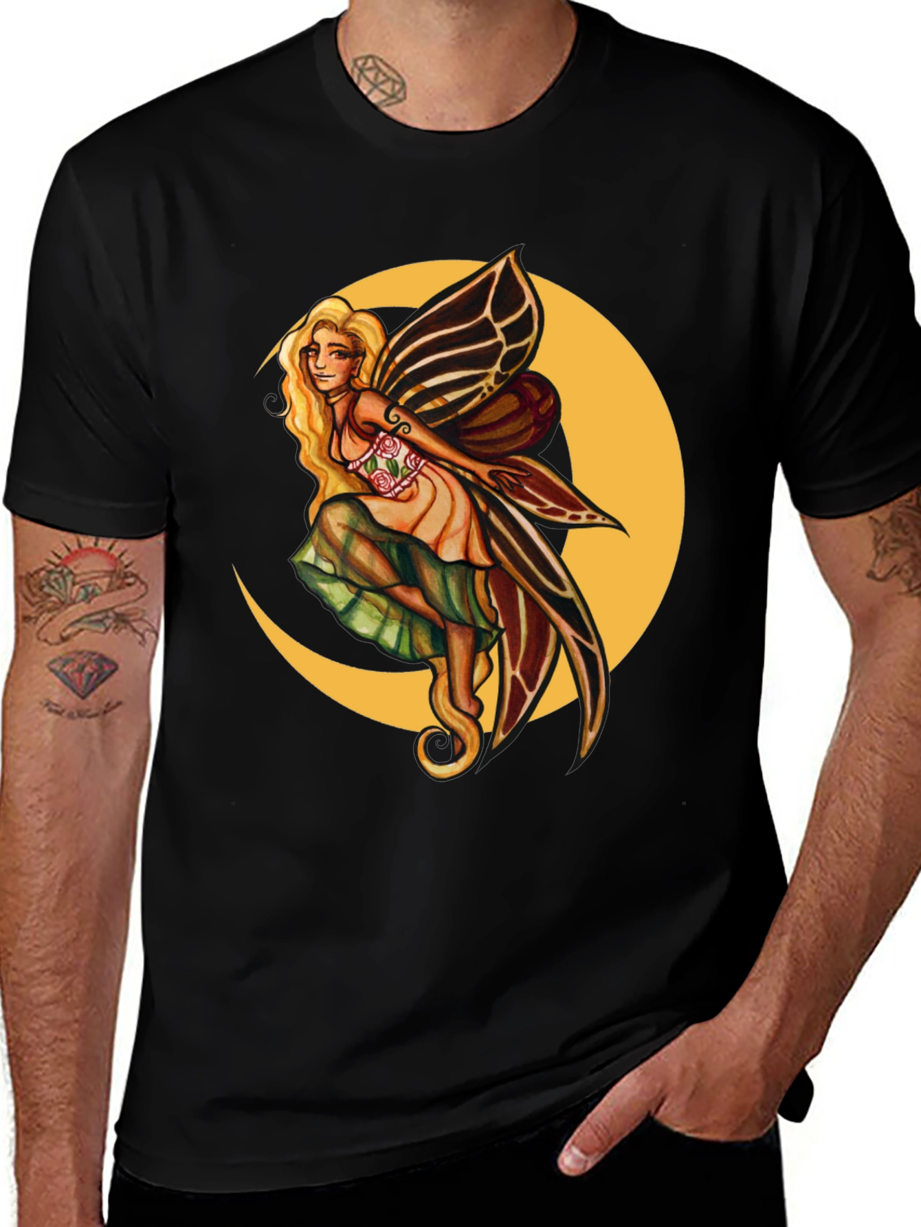Variant 27 of Fairy Moon T-Shirt - Unique Graphic Tee
