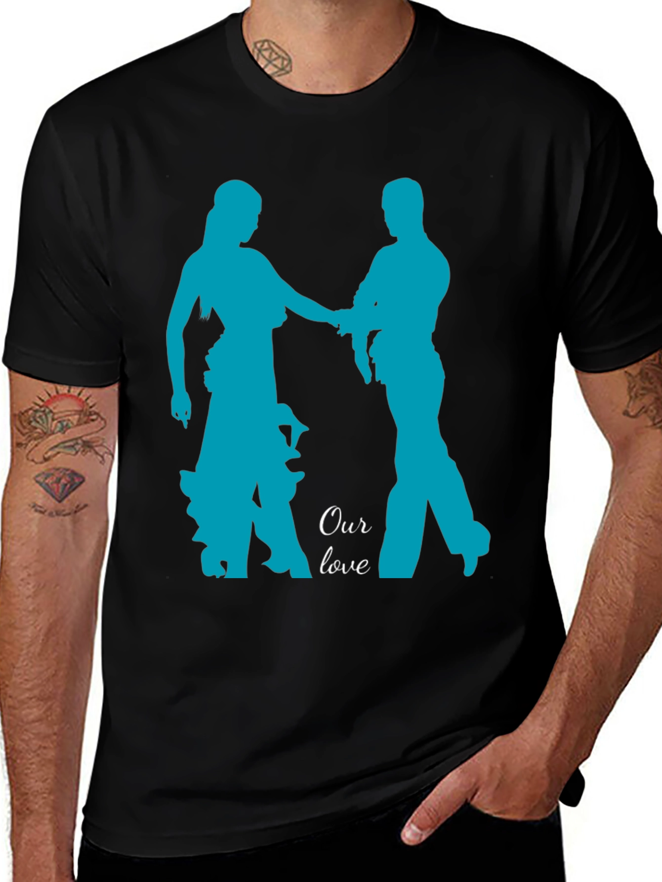 Variant 28 of Dancing Couple 'Our Love' Graphic T-Shirt