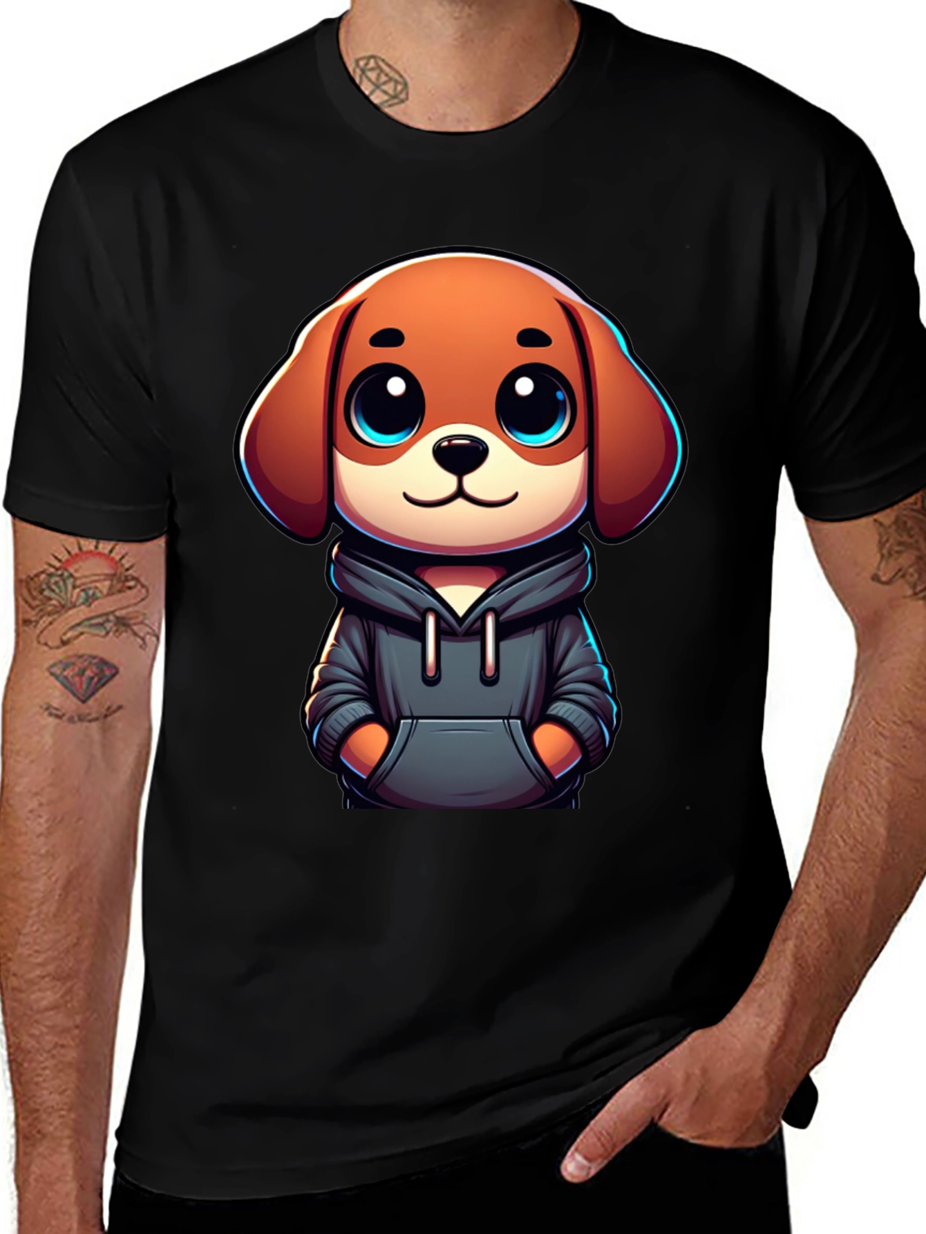 Variant 24 of Cute Dog Graphic T-Shirt