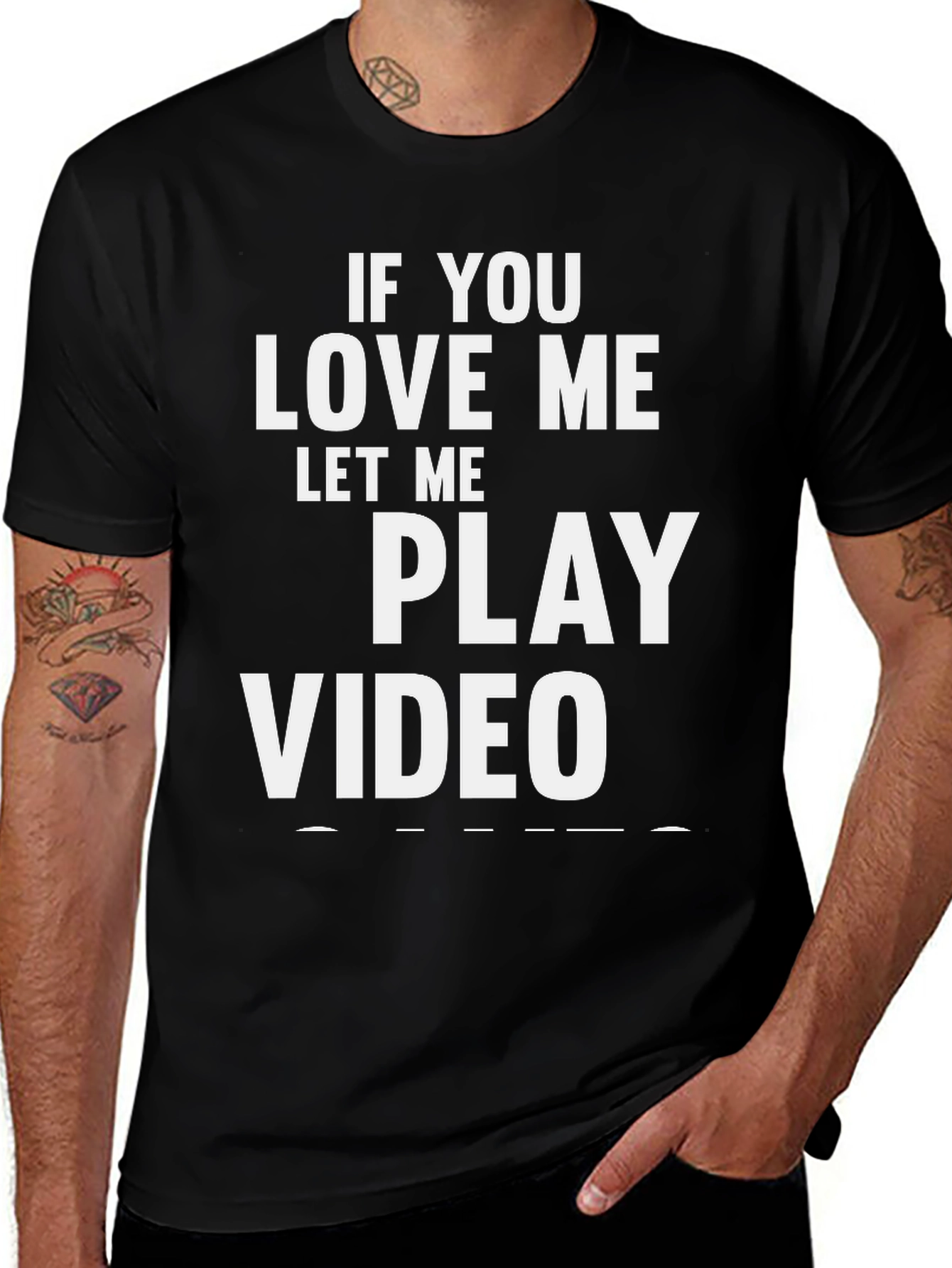 Variant 6 of Gamer Tee: If You Love Me, Let Me Play Video Games
