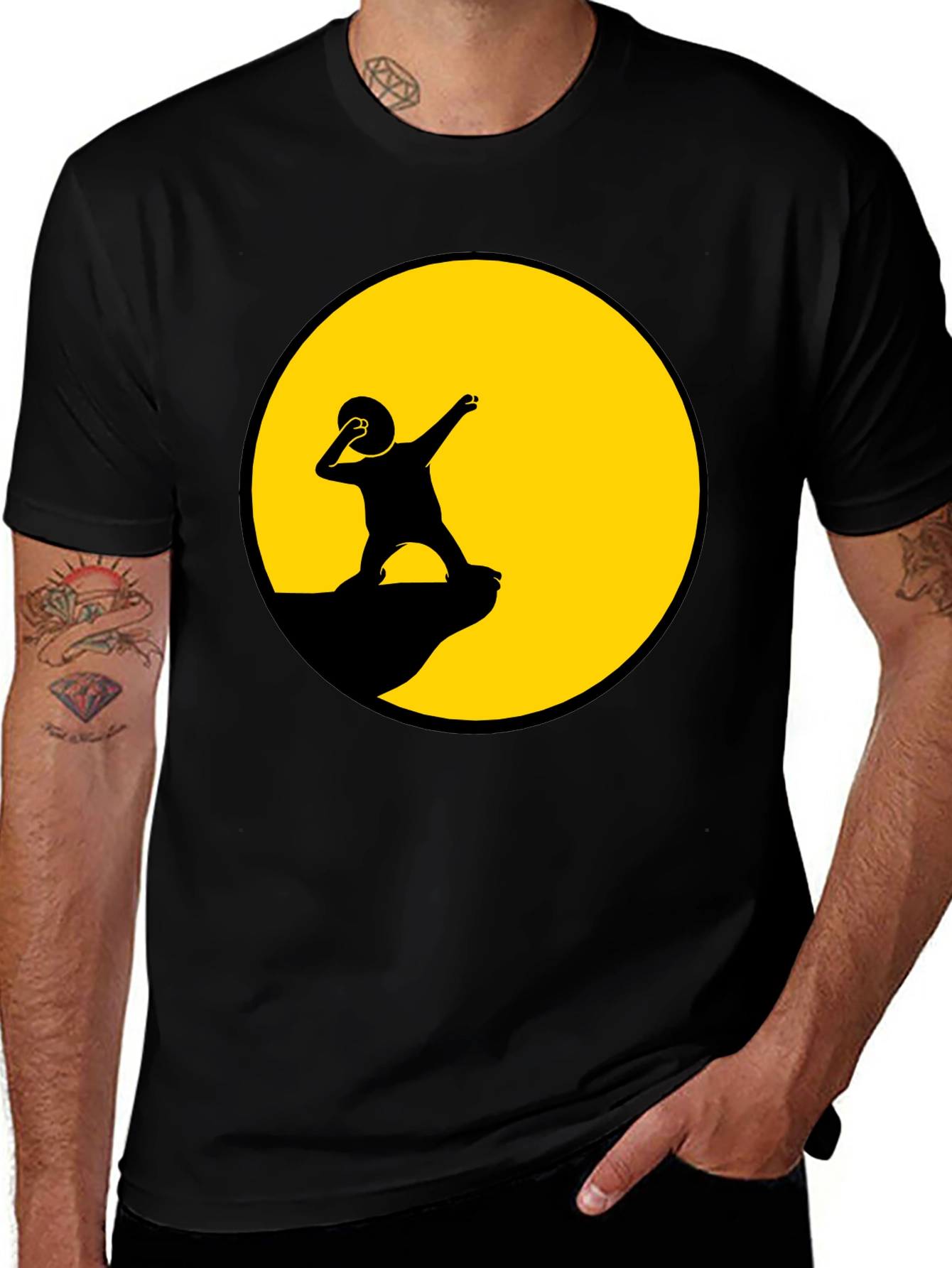 Black Lion King Parody Graphic Tee main image