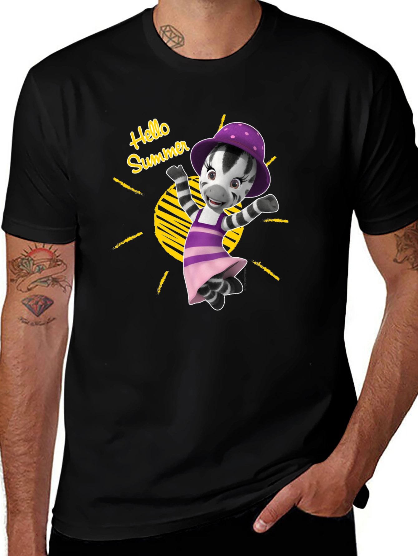 Variant 27 of Hello Summer Zebra T-Shirt
