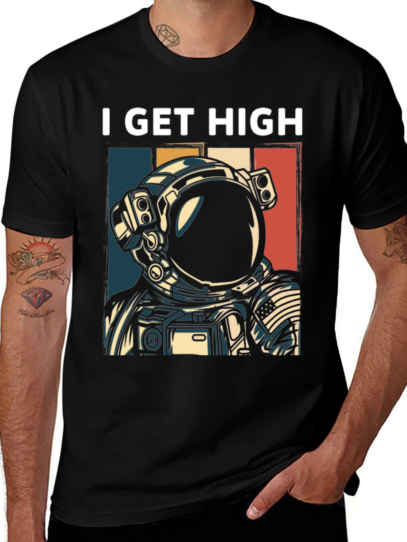 Variant 13 of I Get High Astronaut Graphic T-Shirt