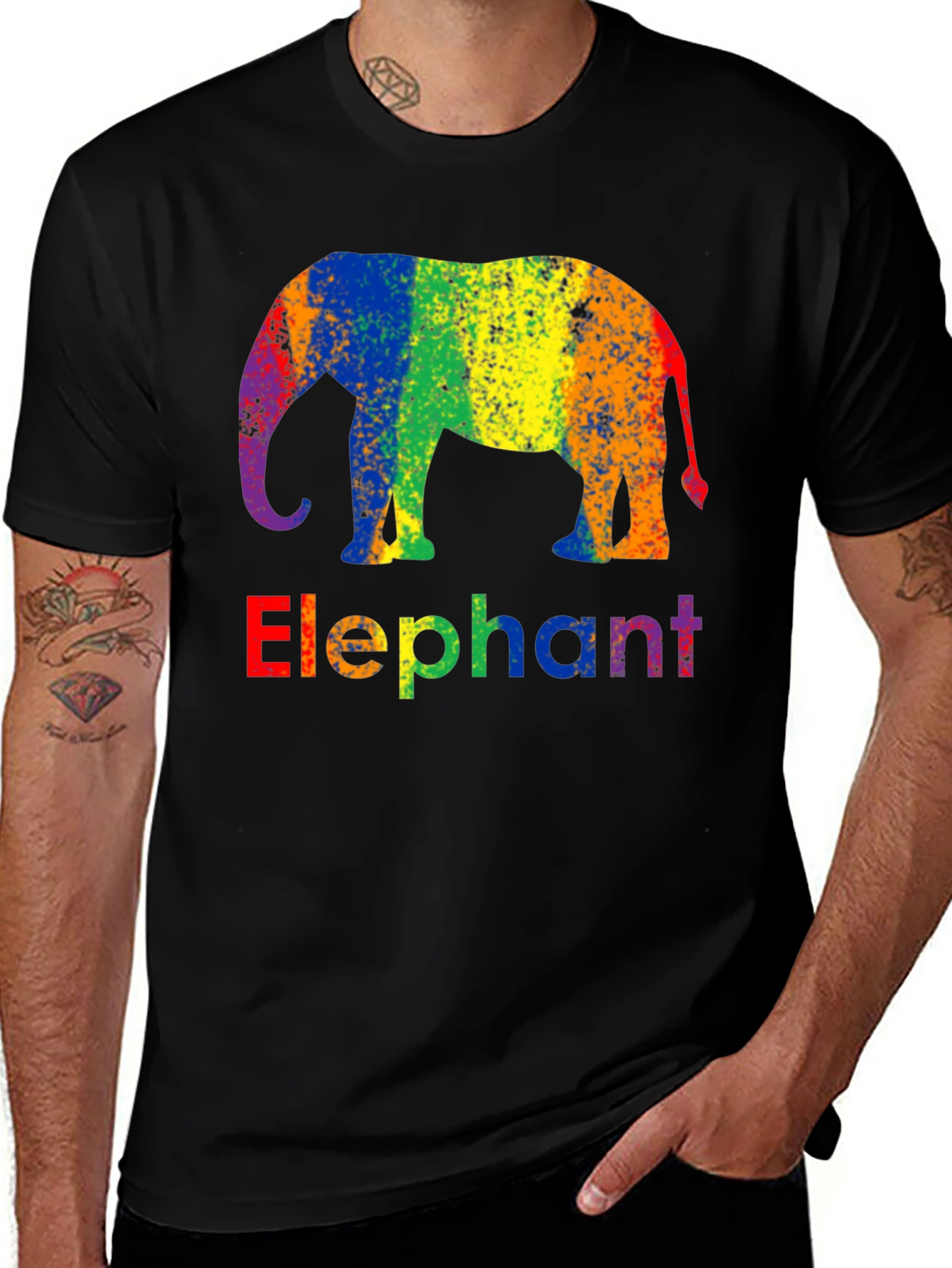 Variant 17 of Rainbow Elephant T-Shirt - LGBT Pride