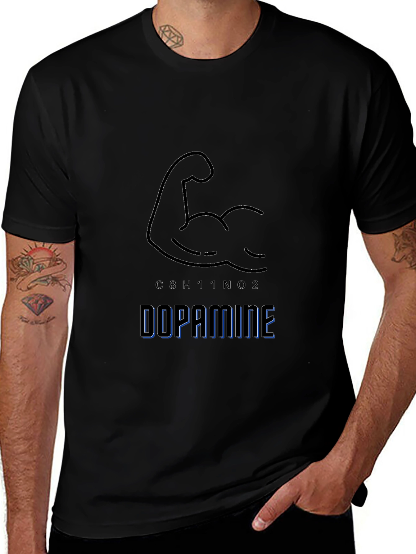 Variant 10 of Dopamine Graphic Tee - Gym Motivation Shirt