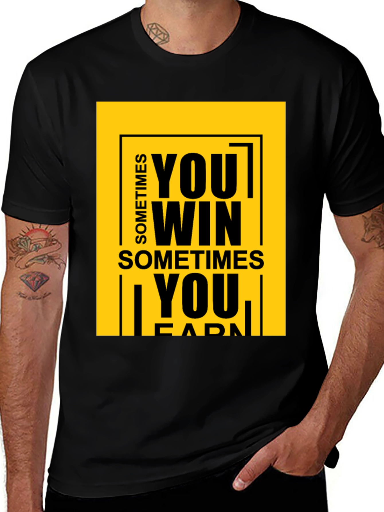 Variant 9 of Motivational Graphic Tee: Sometimes You Win T-Shirt