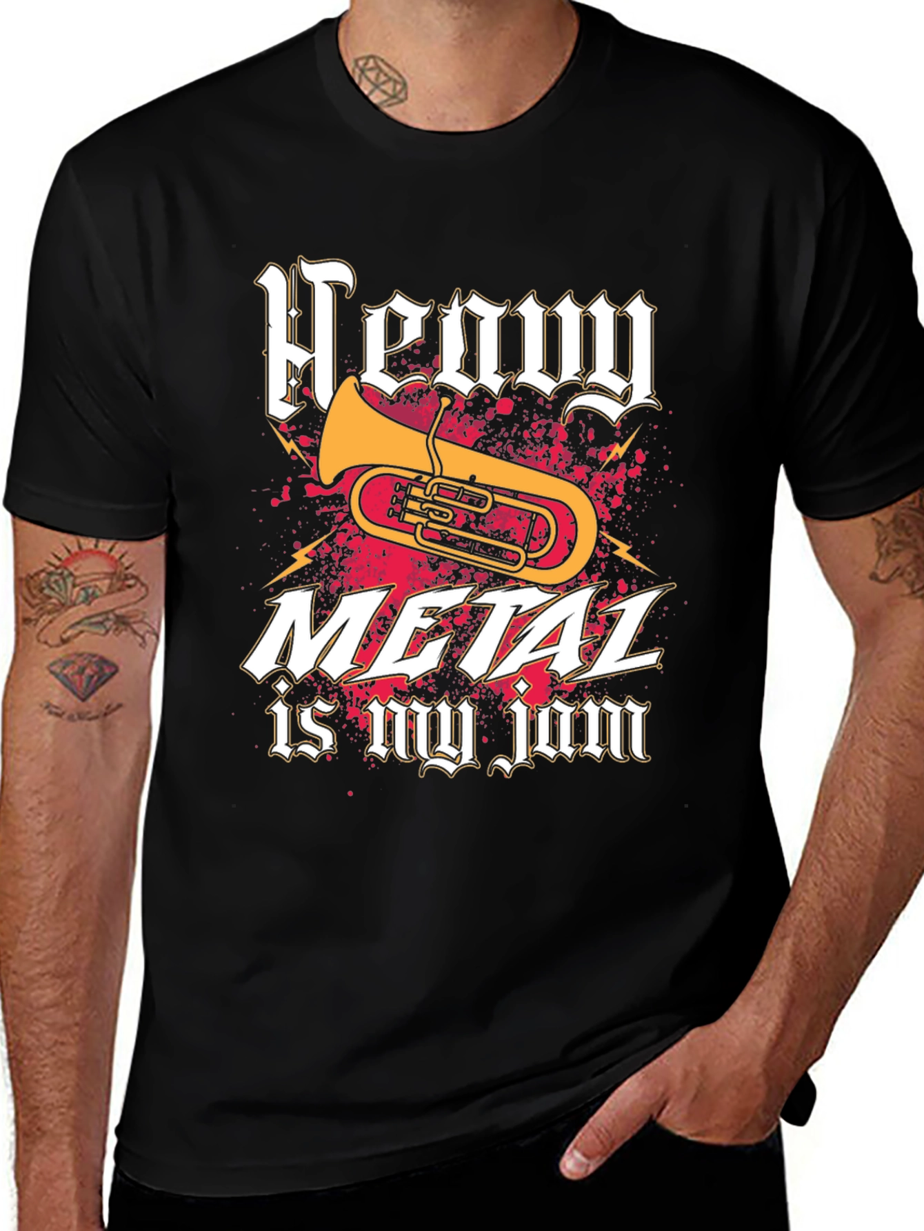 Variant 22 of Heavy Metal Tuba Tee - Music Lover Shirt