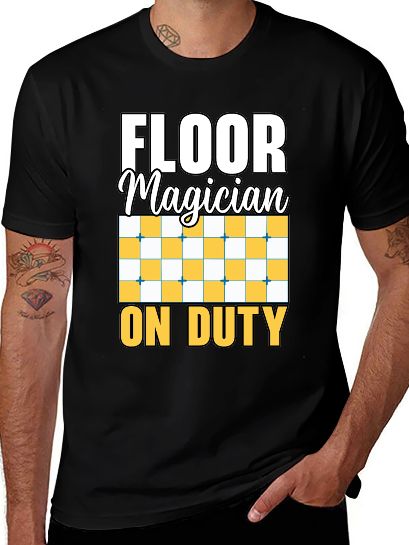 Variant 29 of Floor Magician On Duty Funny T-Shirt