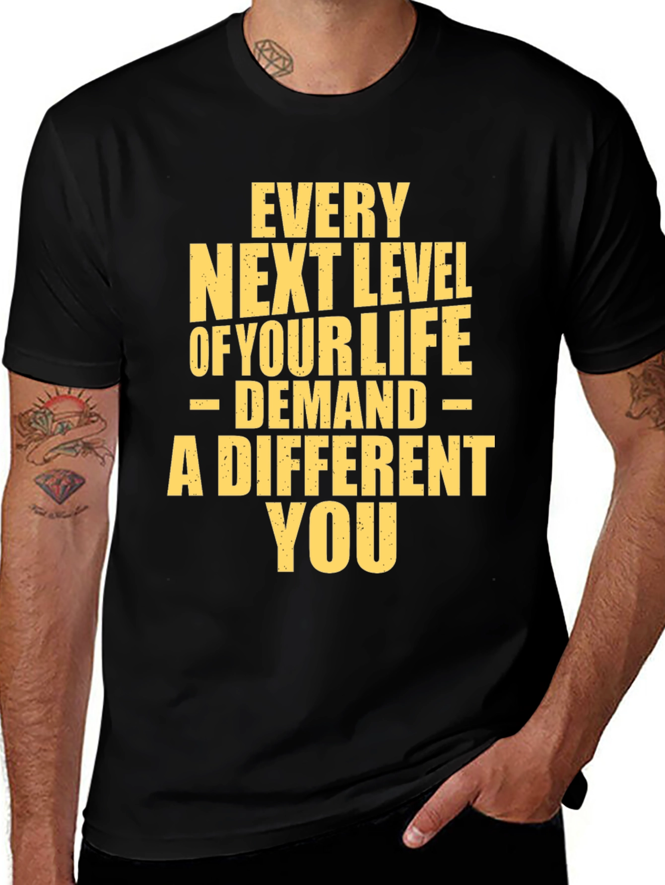 Black Motivational T-Shirt: Every Next Level main image