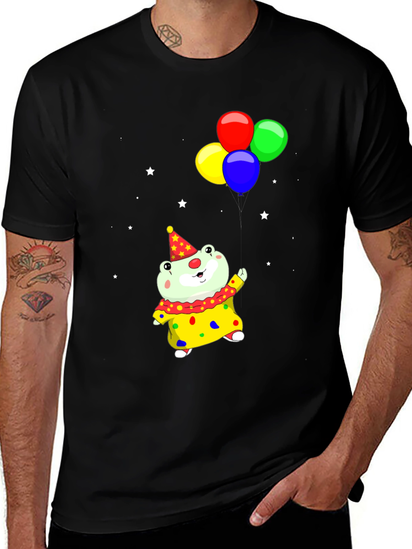 Variant 17 of Clown Frog T-Shirt with Balloons