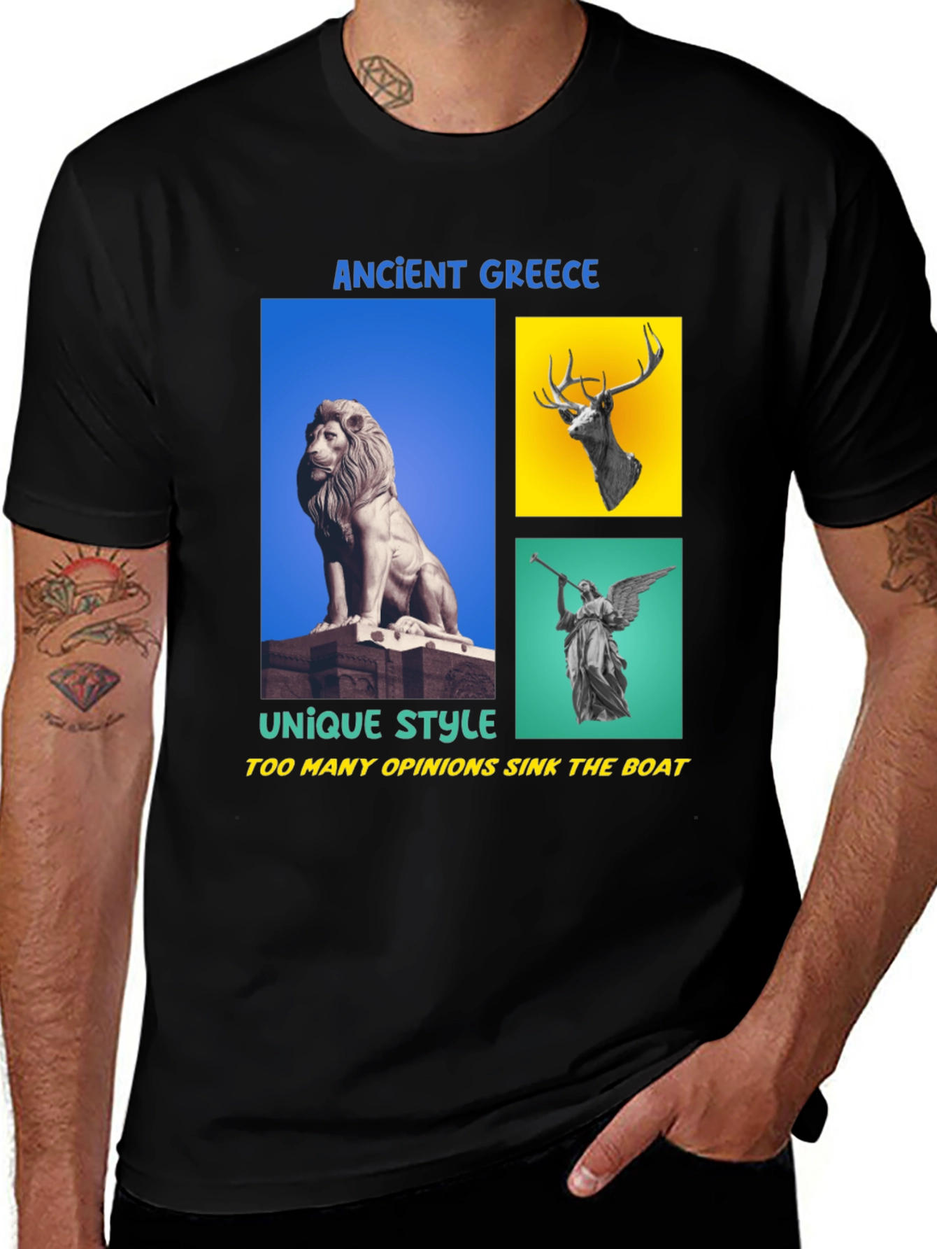 Variant 7 of Ancient Greece Style Graphic Tee