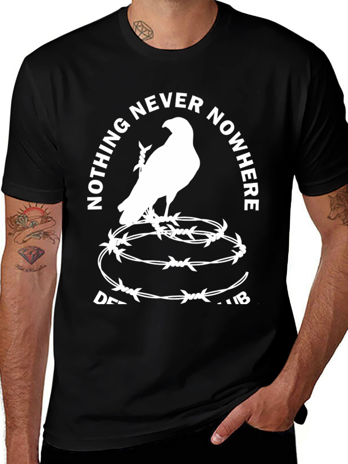 Variant 16 of Nothing Never Nowhere Black T-Shirt