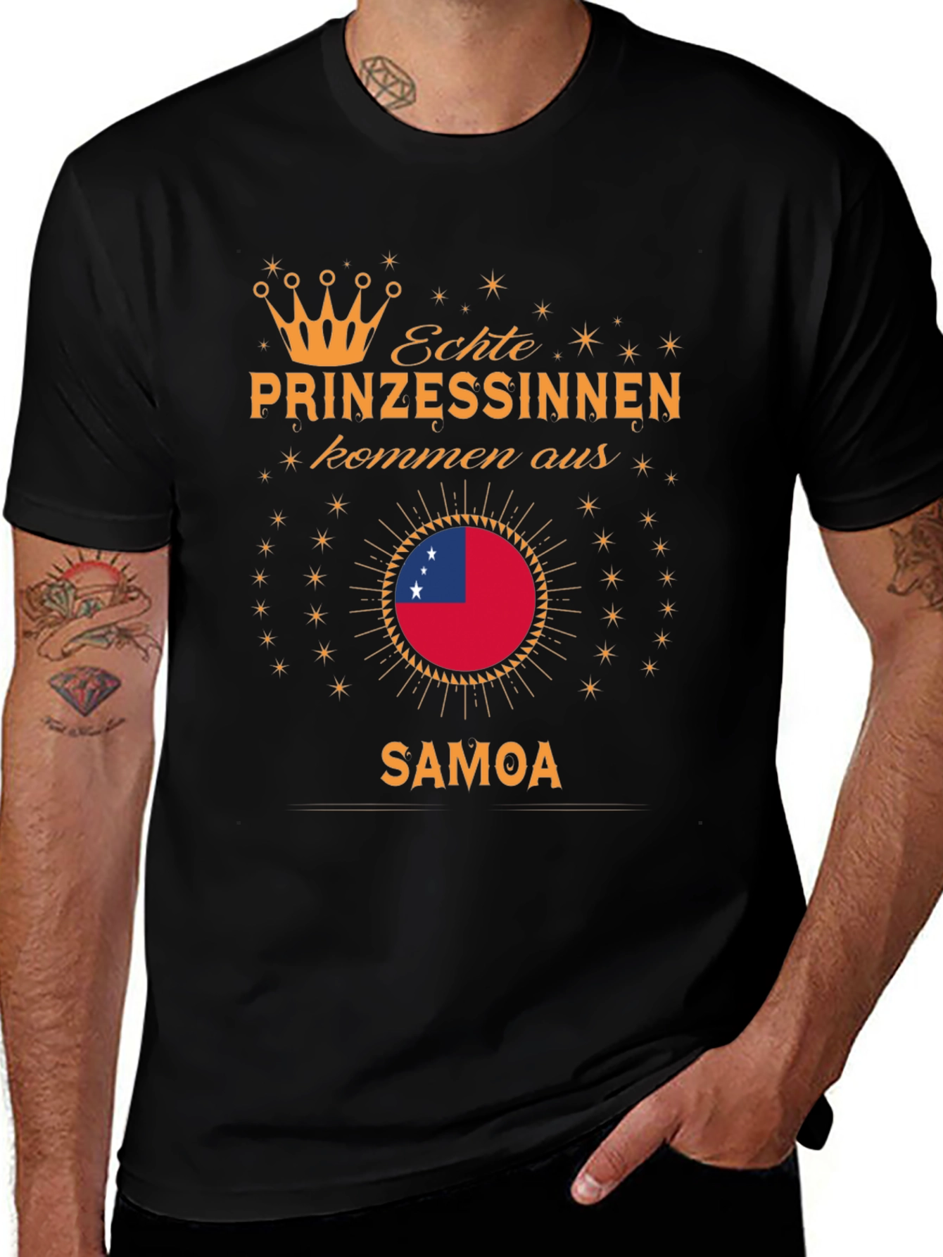 Samoa Princess T-Shirt - Samoa Flag Design