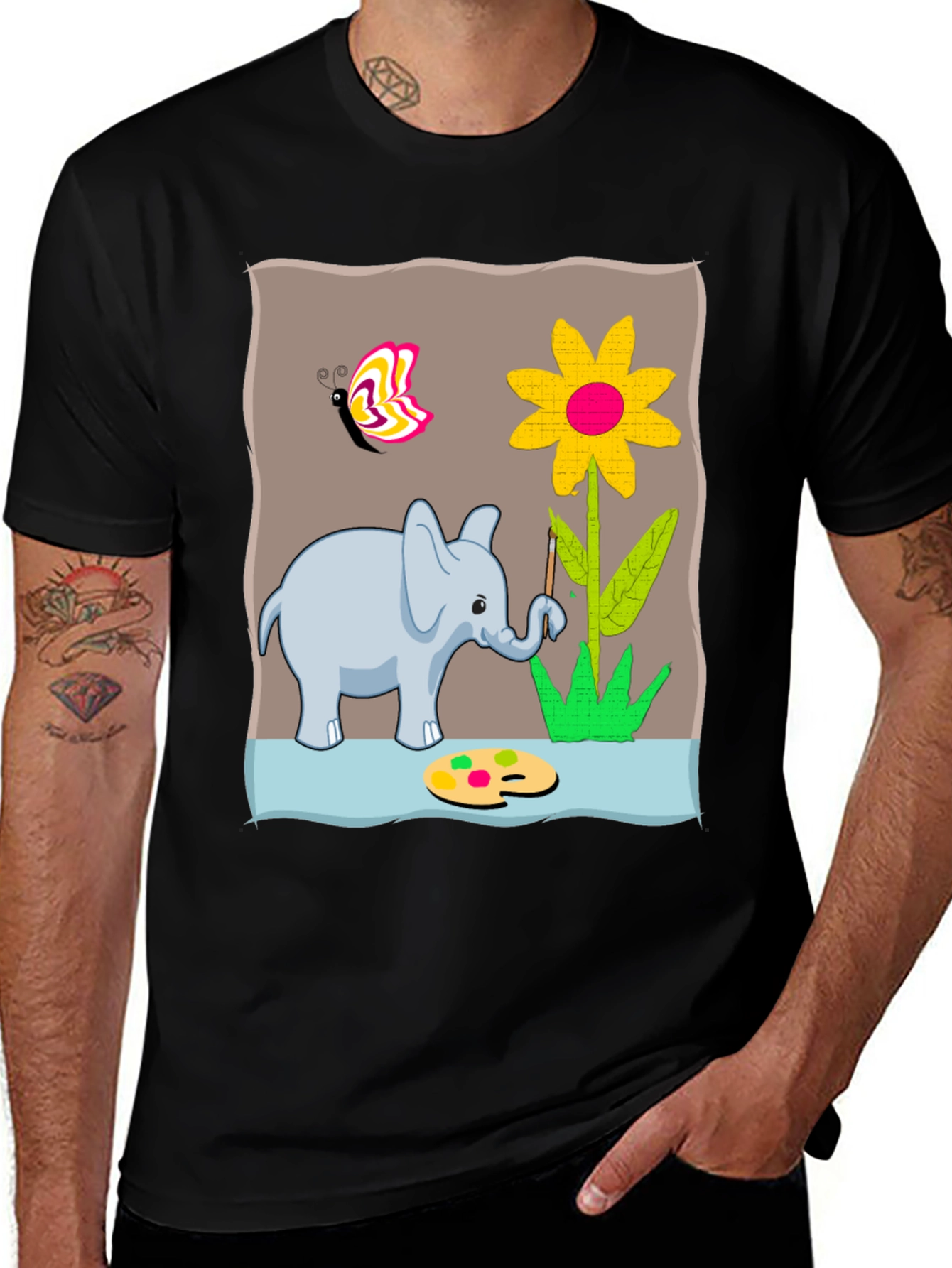 Variant 25 of Elephant Artist Graphic T-Shirt
