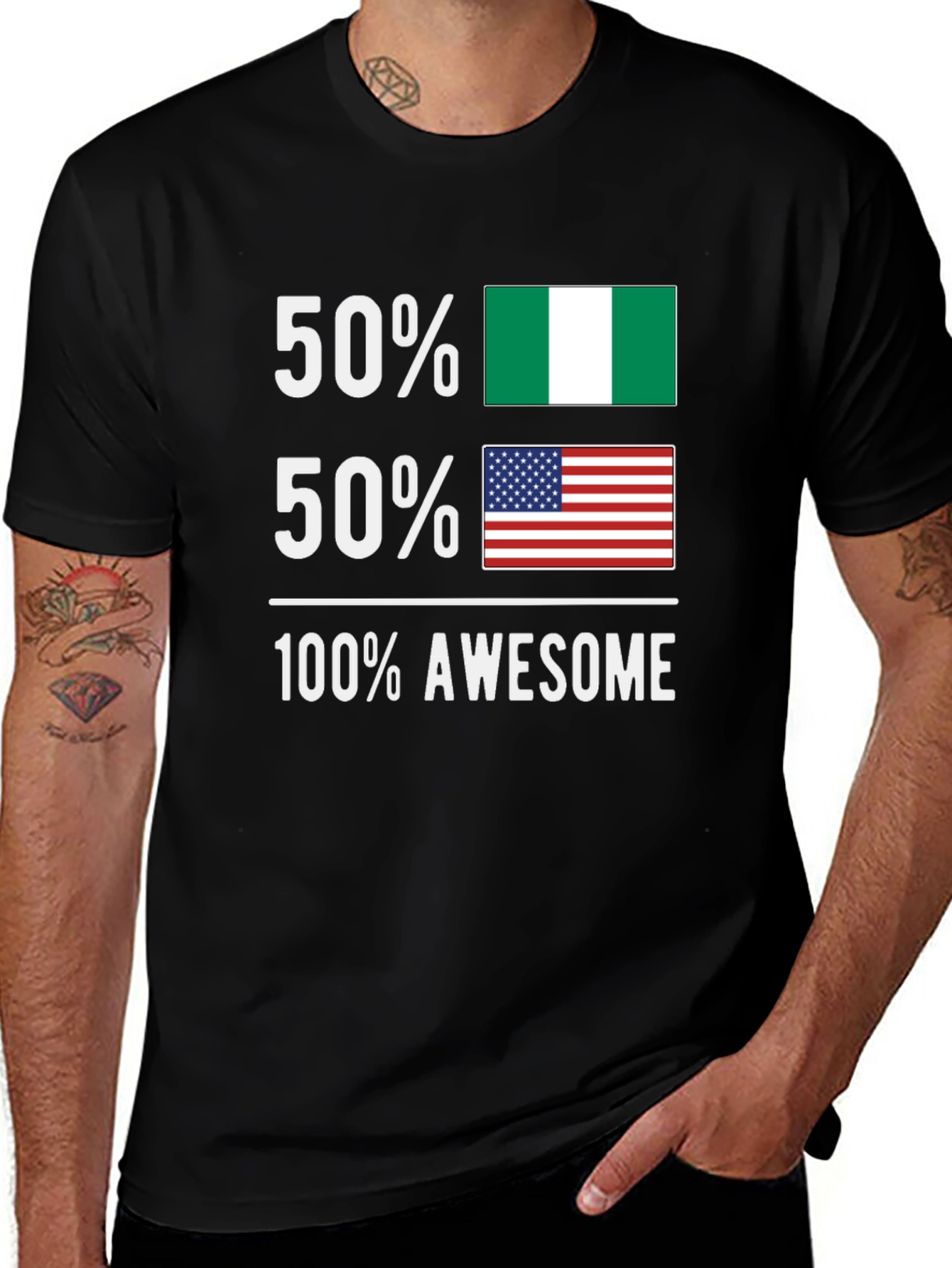 Nigeria USA Awesome T-Shirt