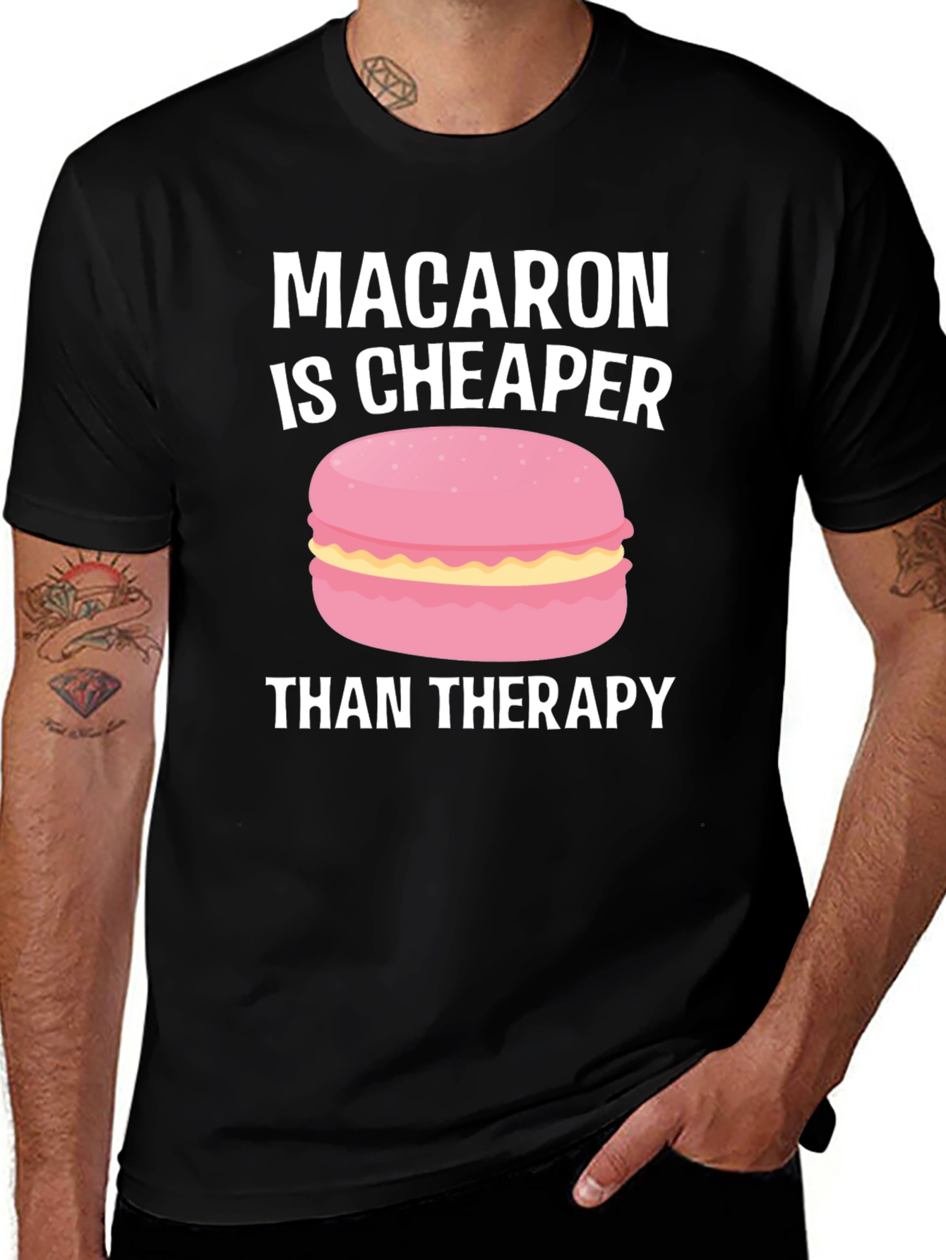 Variant 27 of Macaron Therapy Funny Graphic Tee