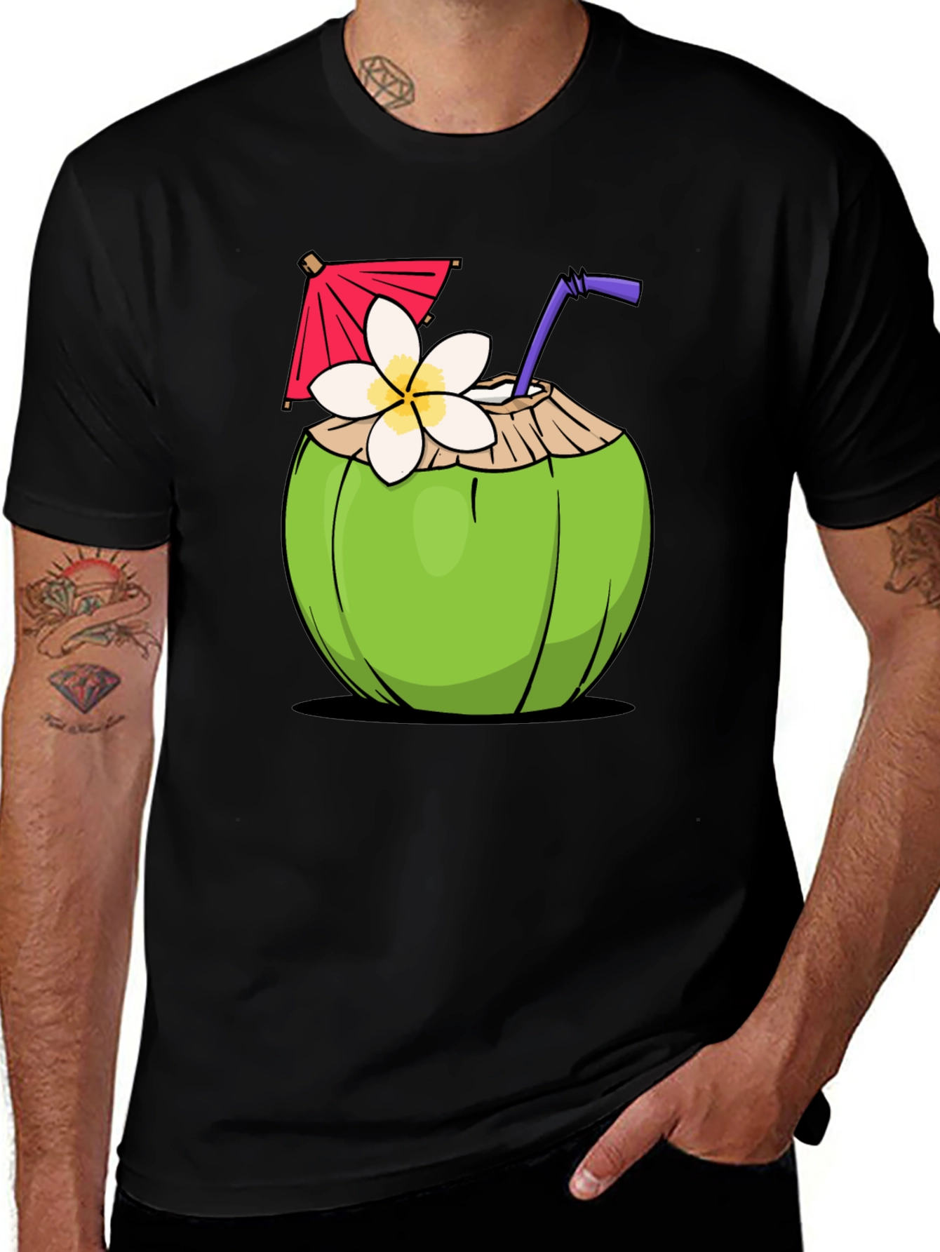 Coconut Drink Graphic T-Shirt
