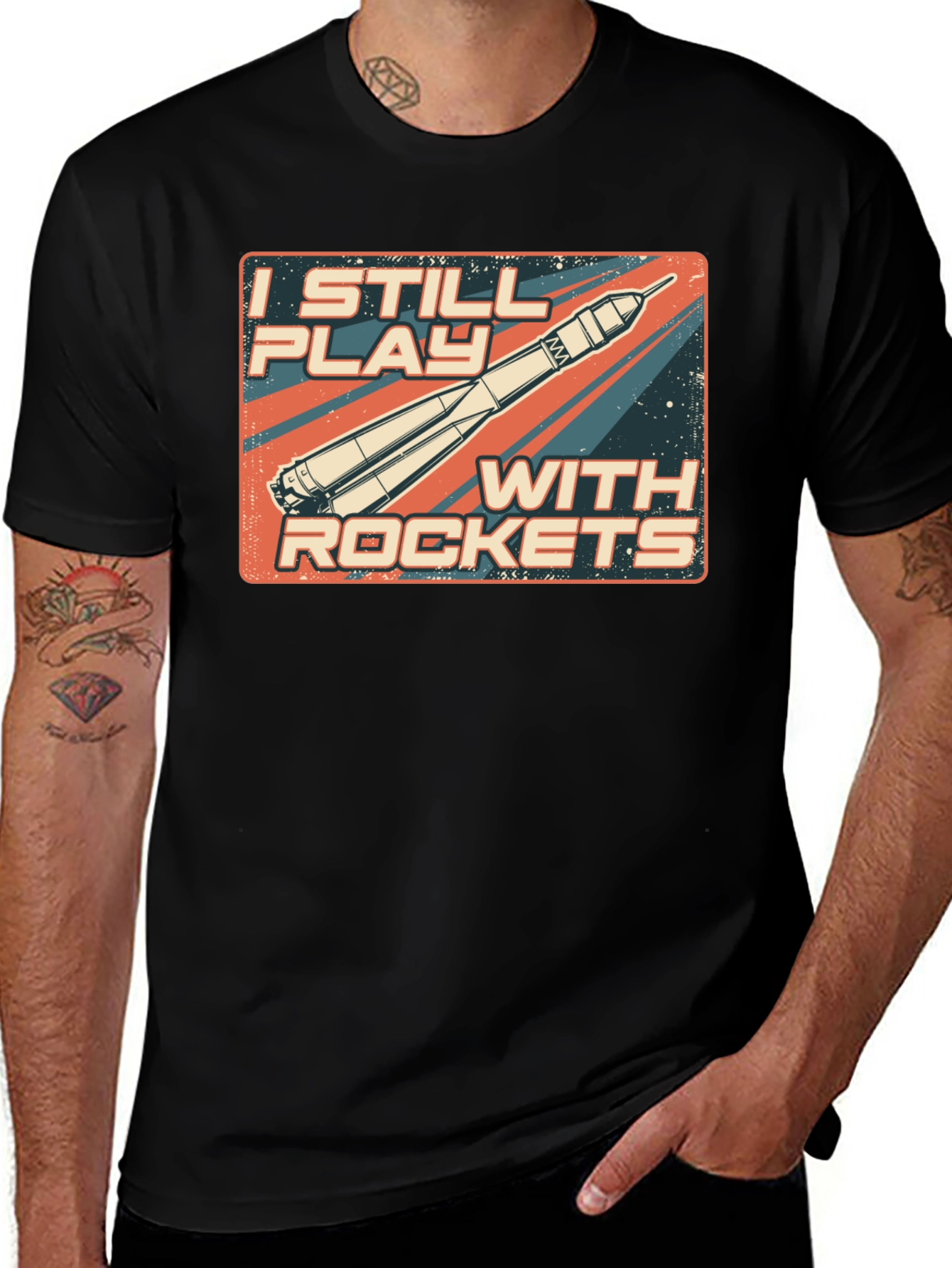 Variant 7 of I Still Play With Rockets T-Shirt
