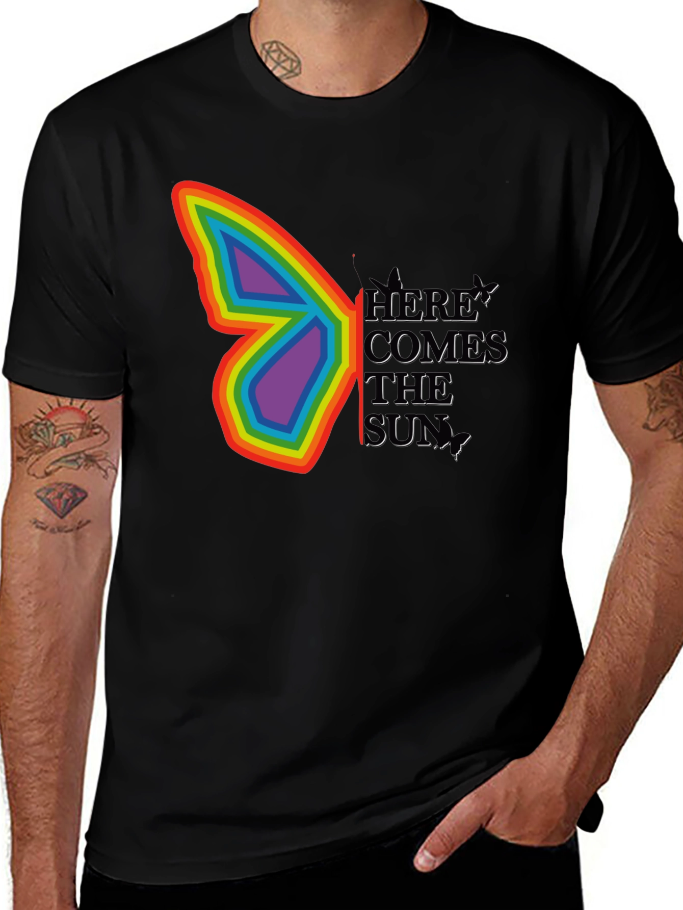Variant 6 of Here Comes The Sun Butterfly Graphic Tee