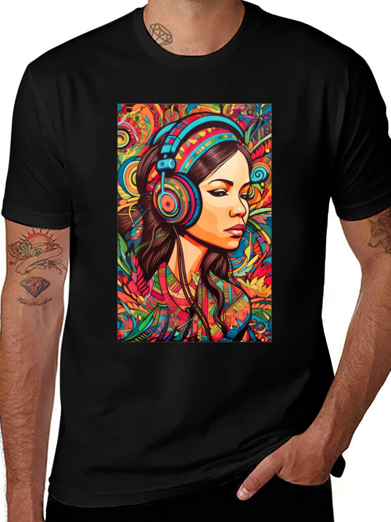 Variant 4 of Psychedelic Woman T-Shirt