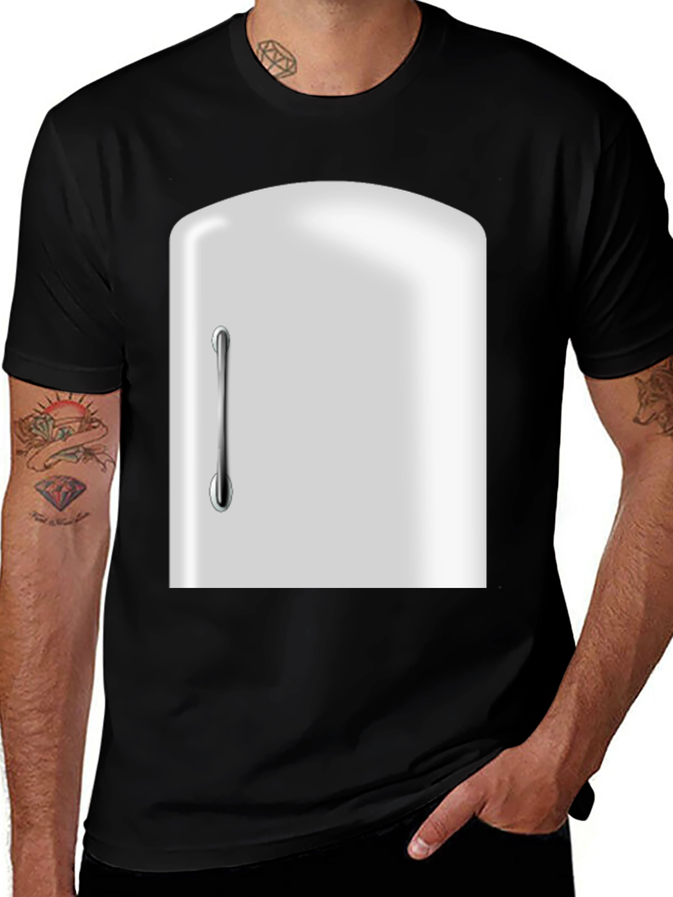 Variant 28 of Novelty Refrigerator Door Graphic T-Shirt