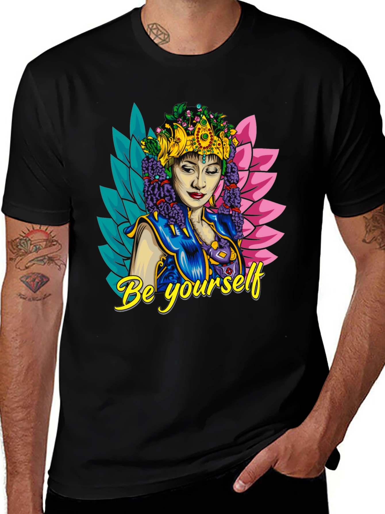 Variant 28 of Be Yourself Graphic Tee - Unique Design