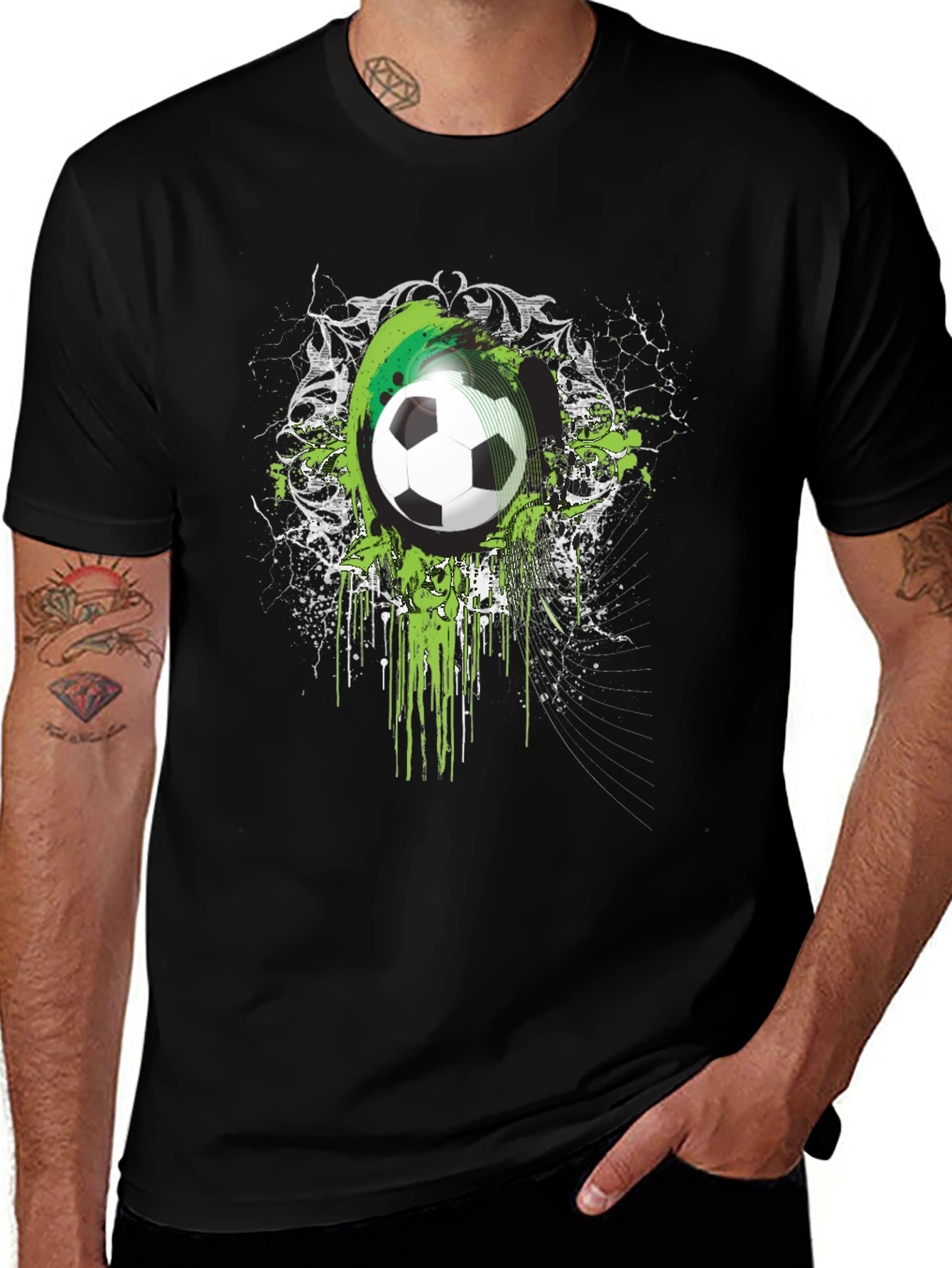 Variant 10 of Soccer Splash Graphic T-Shirt