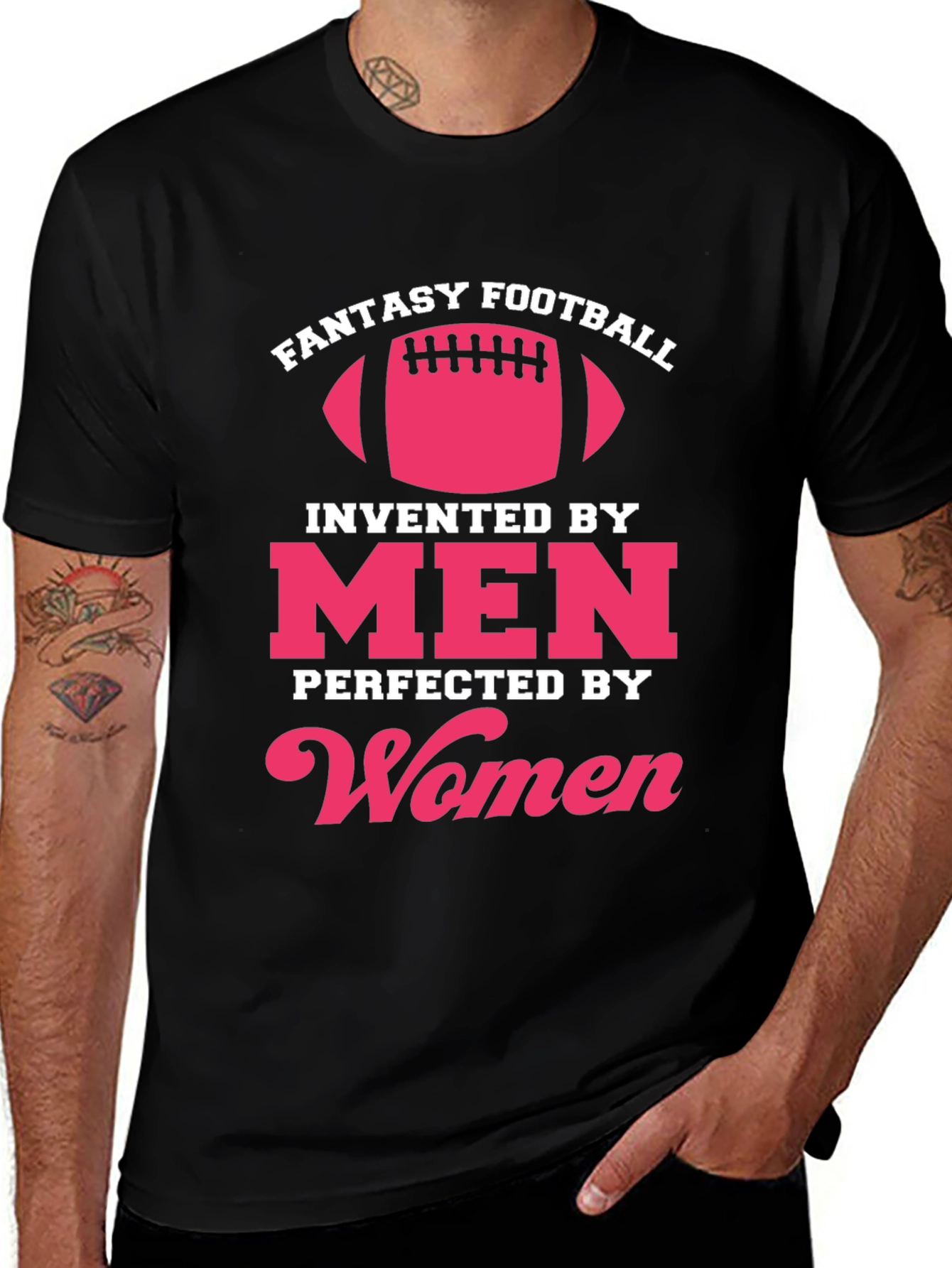 Variant 13 of Fantasy Football T-Shirt - Invented By Men, Perfected By Women