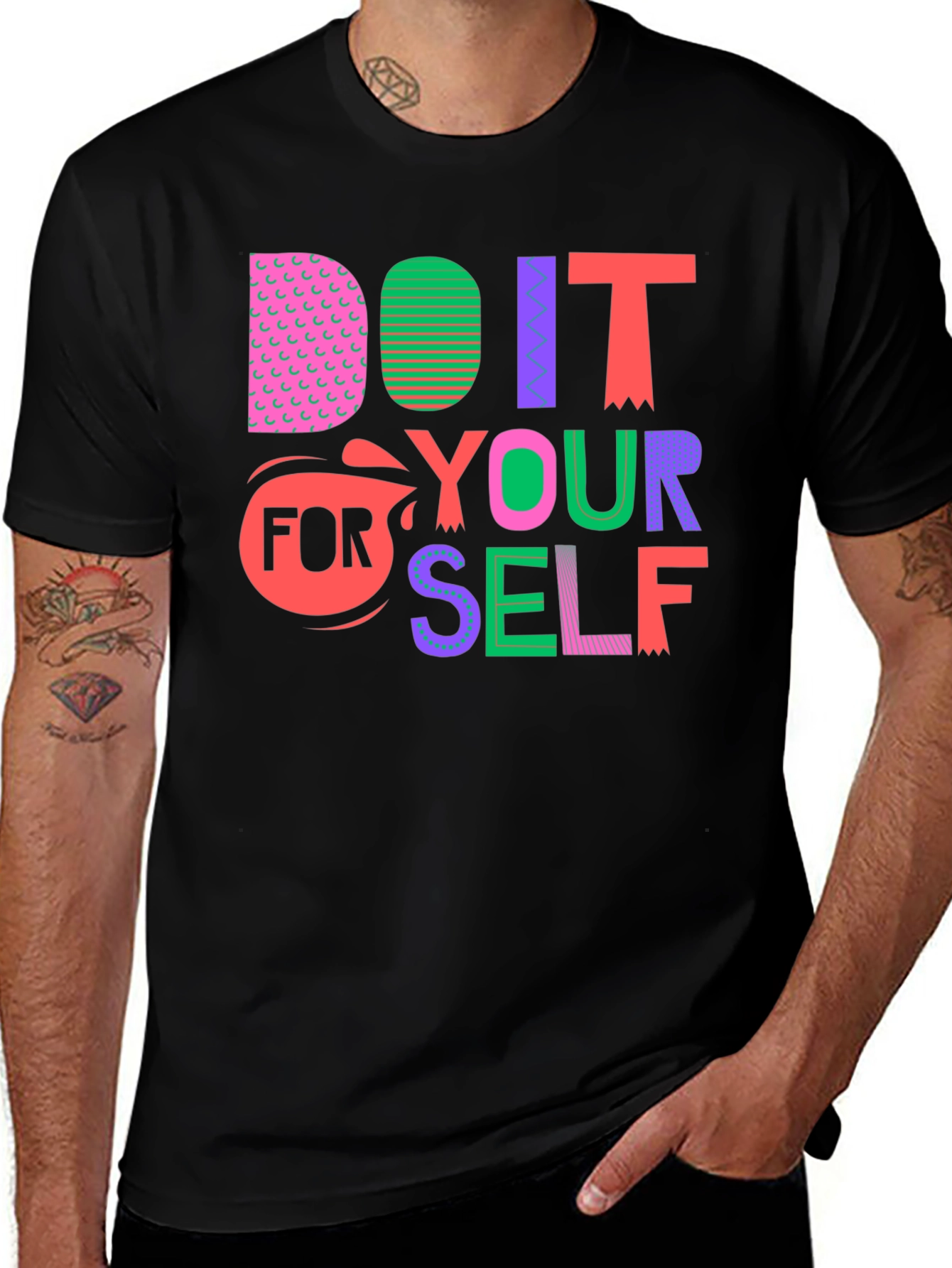 Variant 17 of Do It Yourself Graphic Tee - Motivational Design