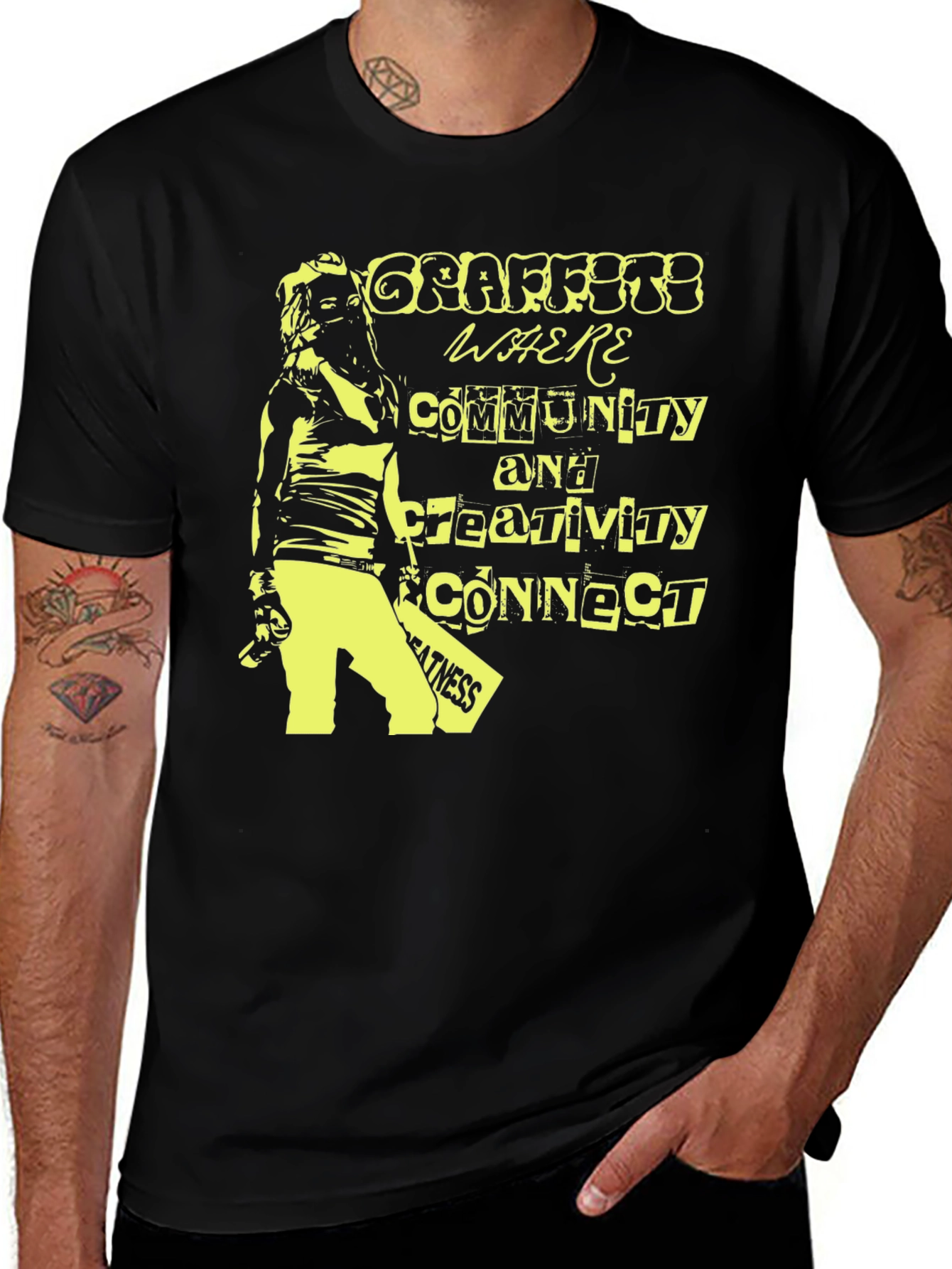 Graffiti Community T-Shirt - Black