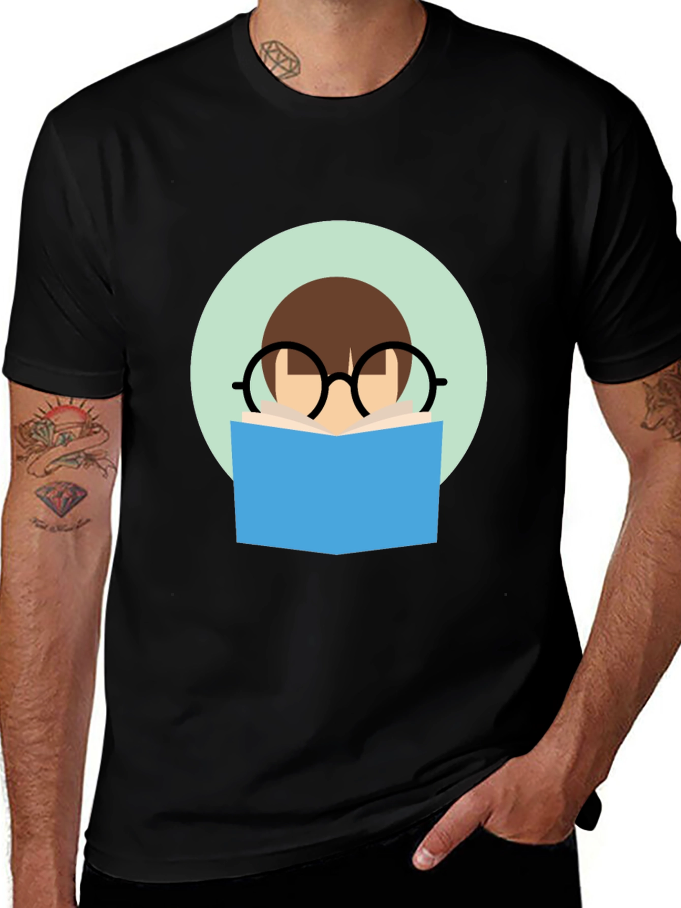 Variant 9 of Reading Man Graphic T-Shirt