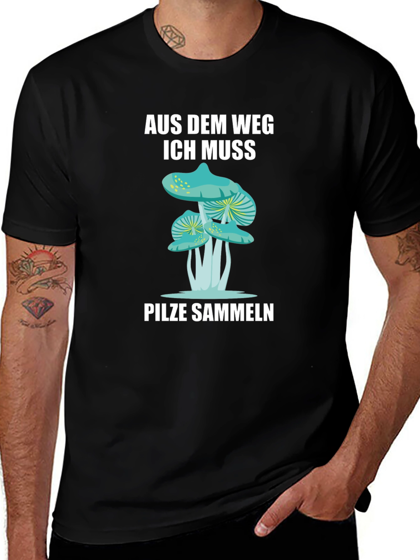 Variant 3 of Mushroom Hunting T-Shirt: Aus Dem Weg Ich Muss Pilze Sammeln