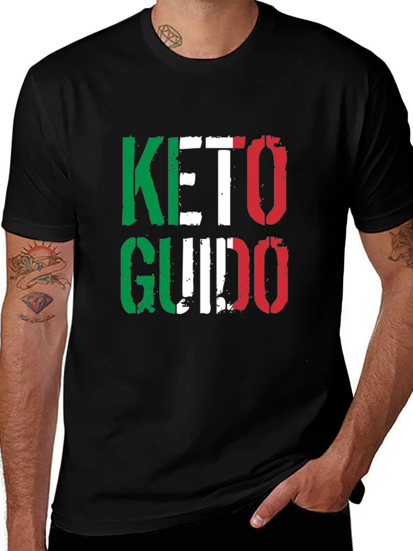 Keto Guido Italian Flag T-Shirt