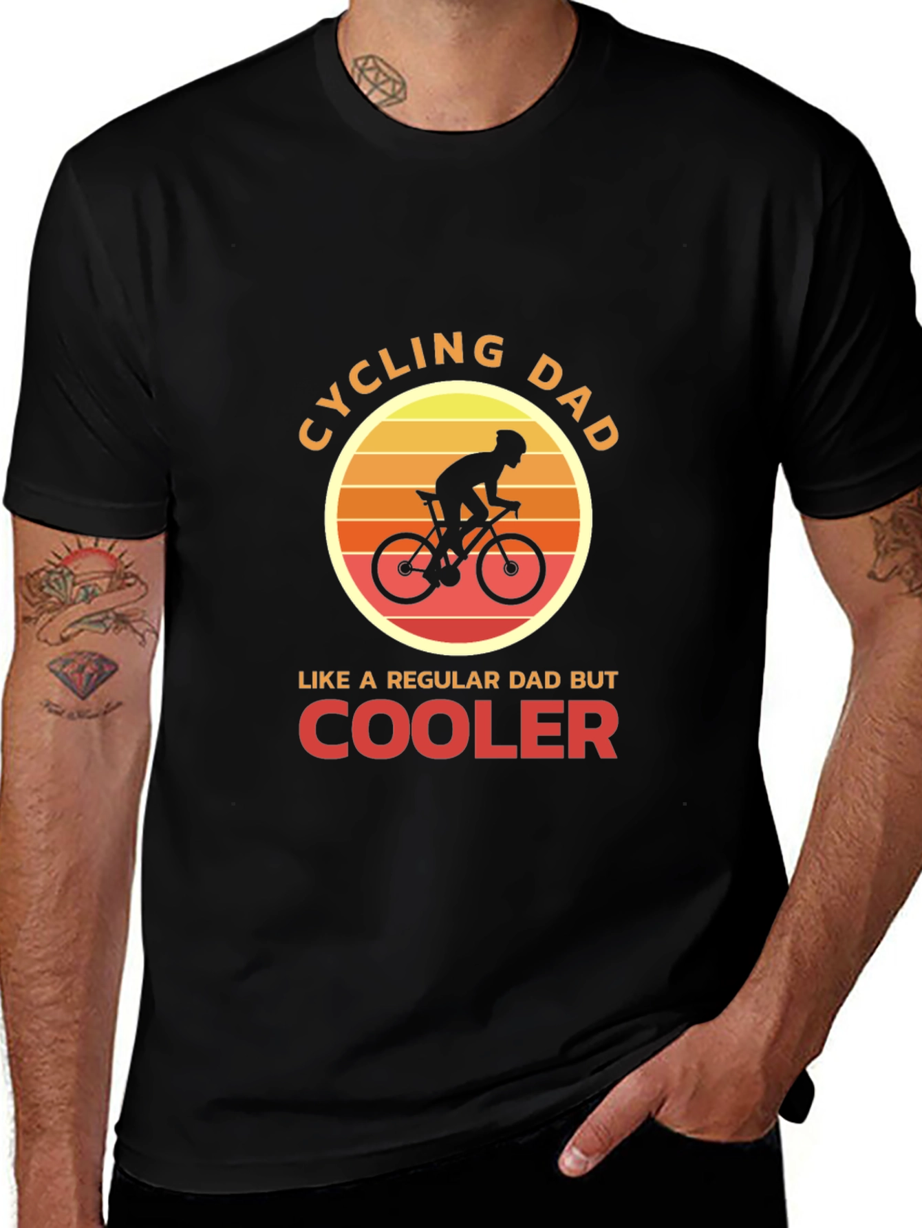 Cycling Dad T-Shirt - Cool Dad Biker Tee