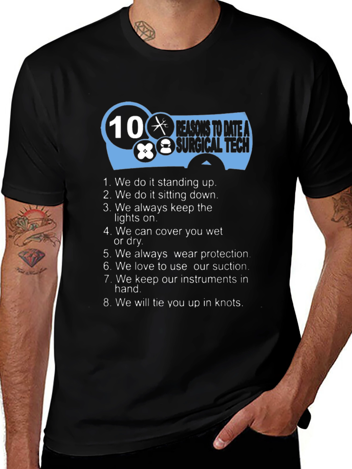 Variant 14 of Surgical Tech Reasons to Date T-Shirt