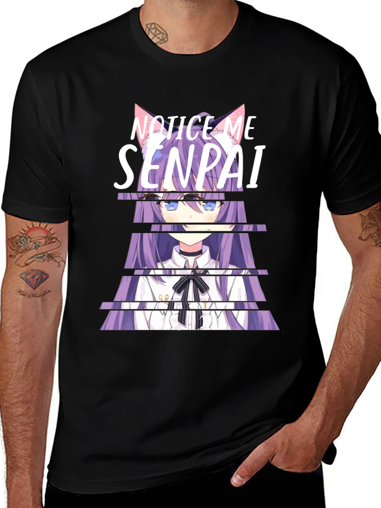 Notice Me Senpai Anime Graphic T-Shirt