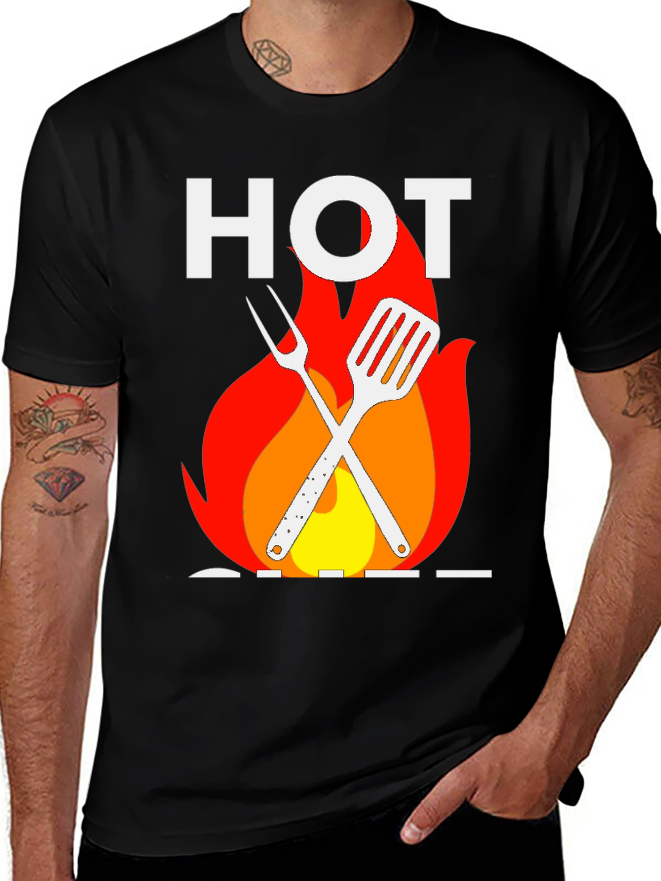 Hot Chef Graphic T-Shirt - Grill Master Tee