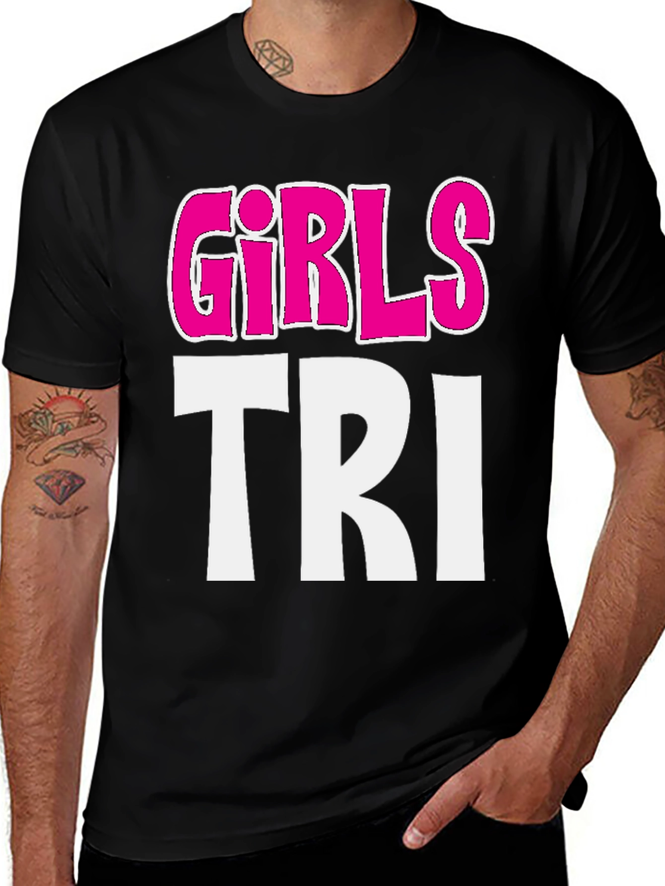 Variant 6 of Girls Tri T-Shirt - Athletic Training Tee