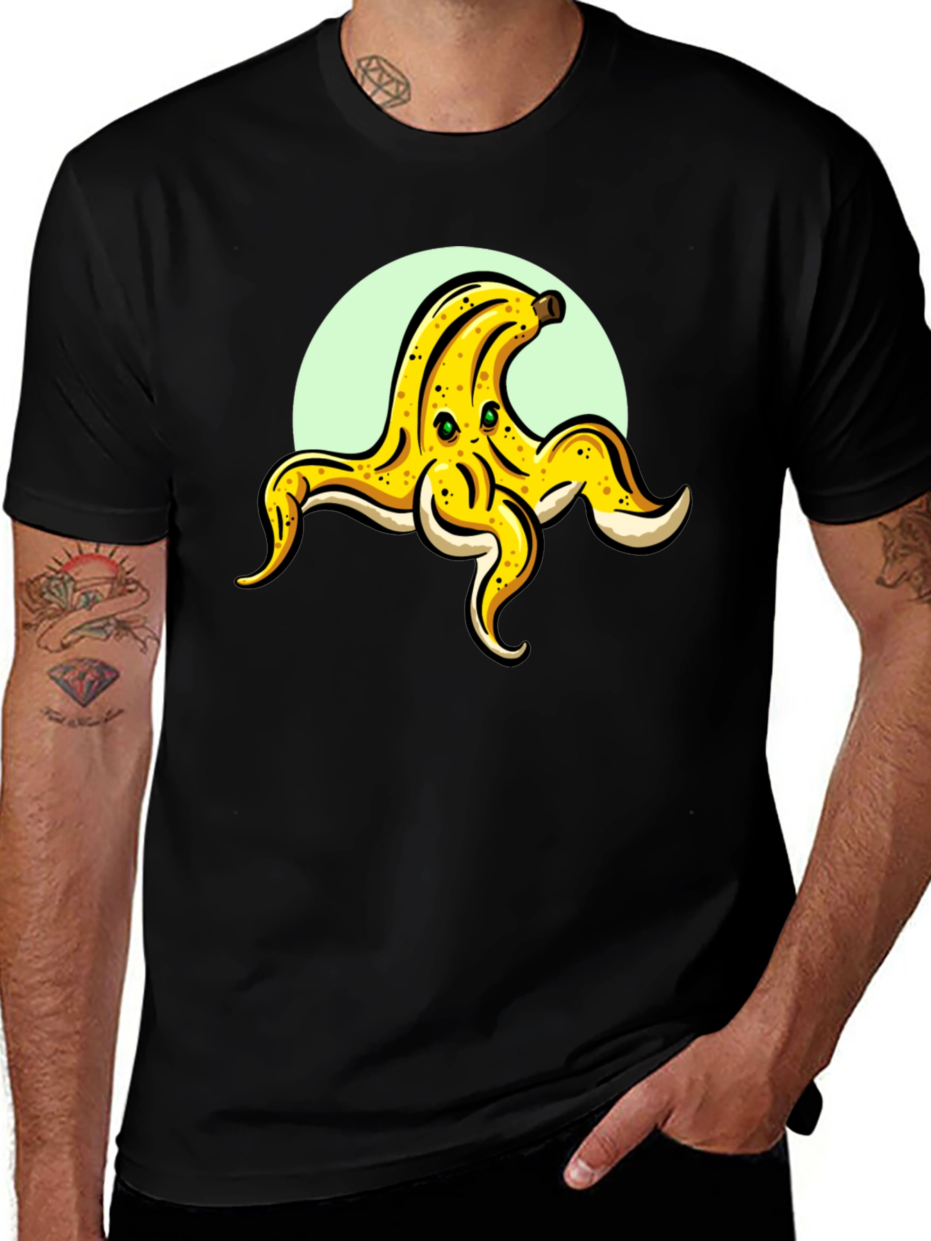 Variant 16 of Banana Octopus Graphic T-Shirt