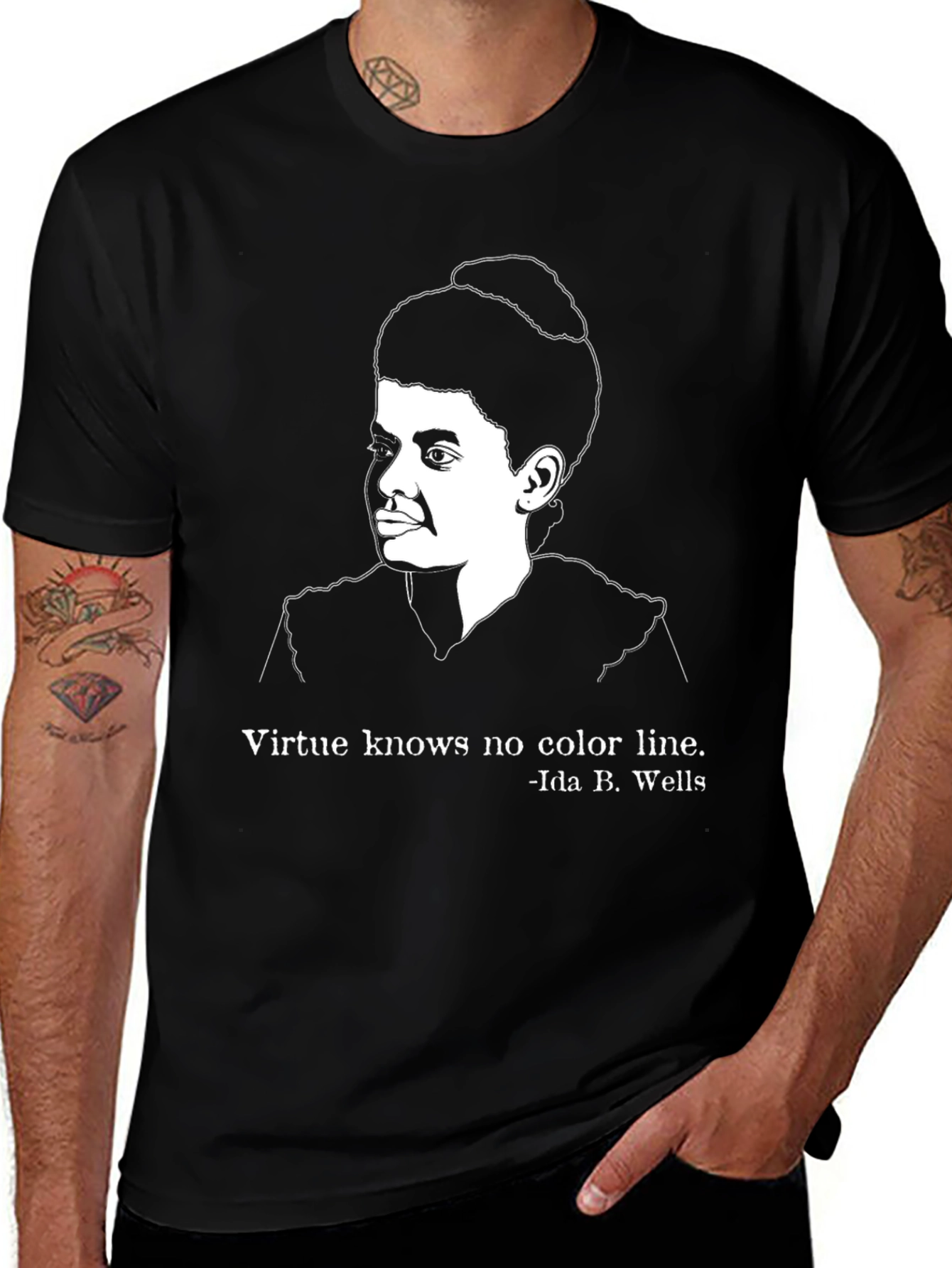 Ida B. Wells T-Shirt - Virtue Knows No Color